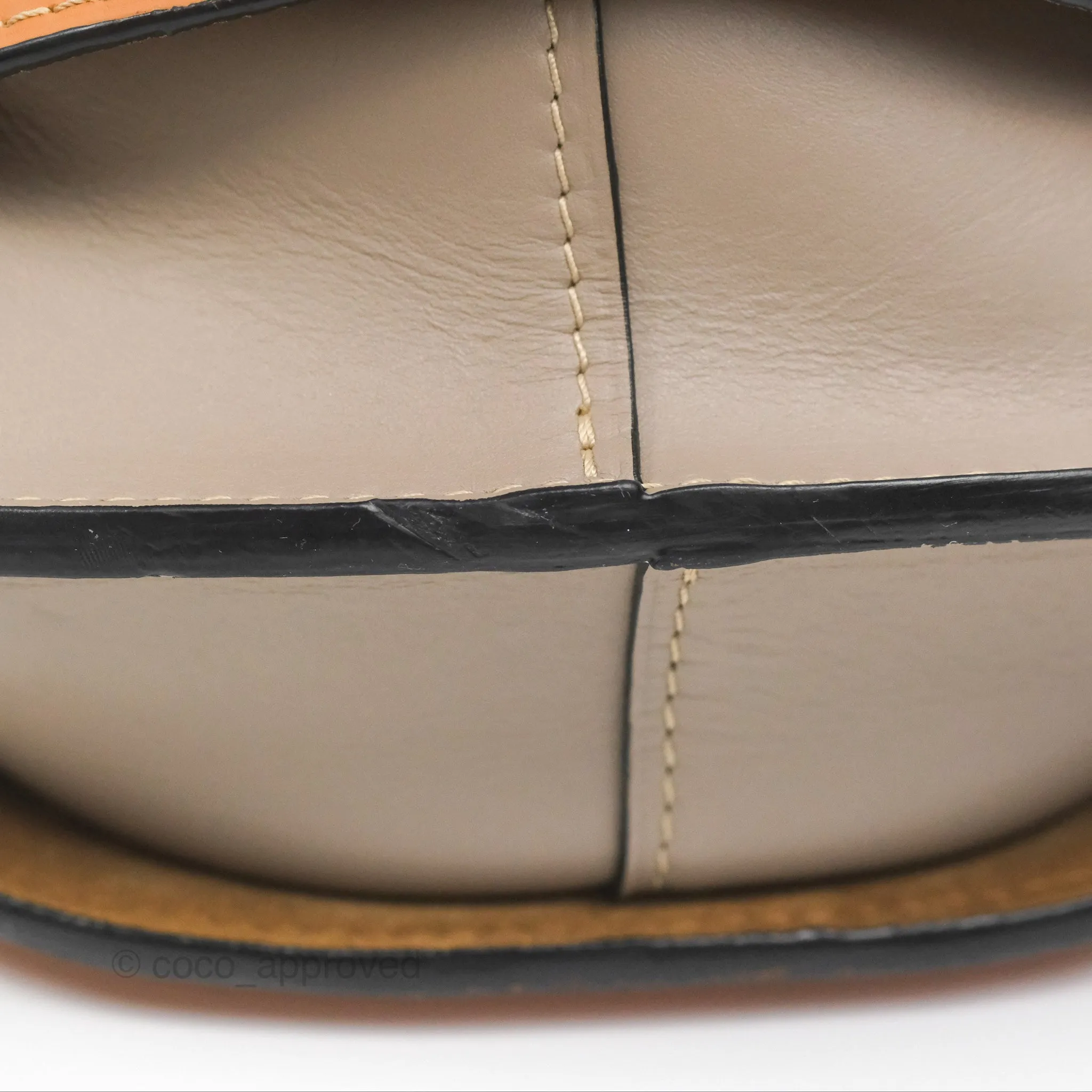 Loewe Small Gate Bag Smooth Calfskin Amber/Light Grey/Rust