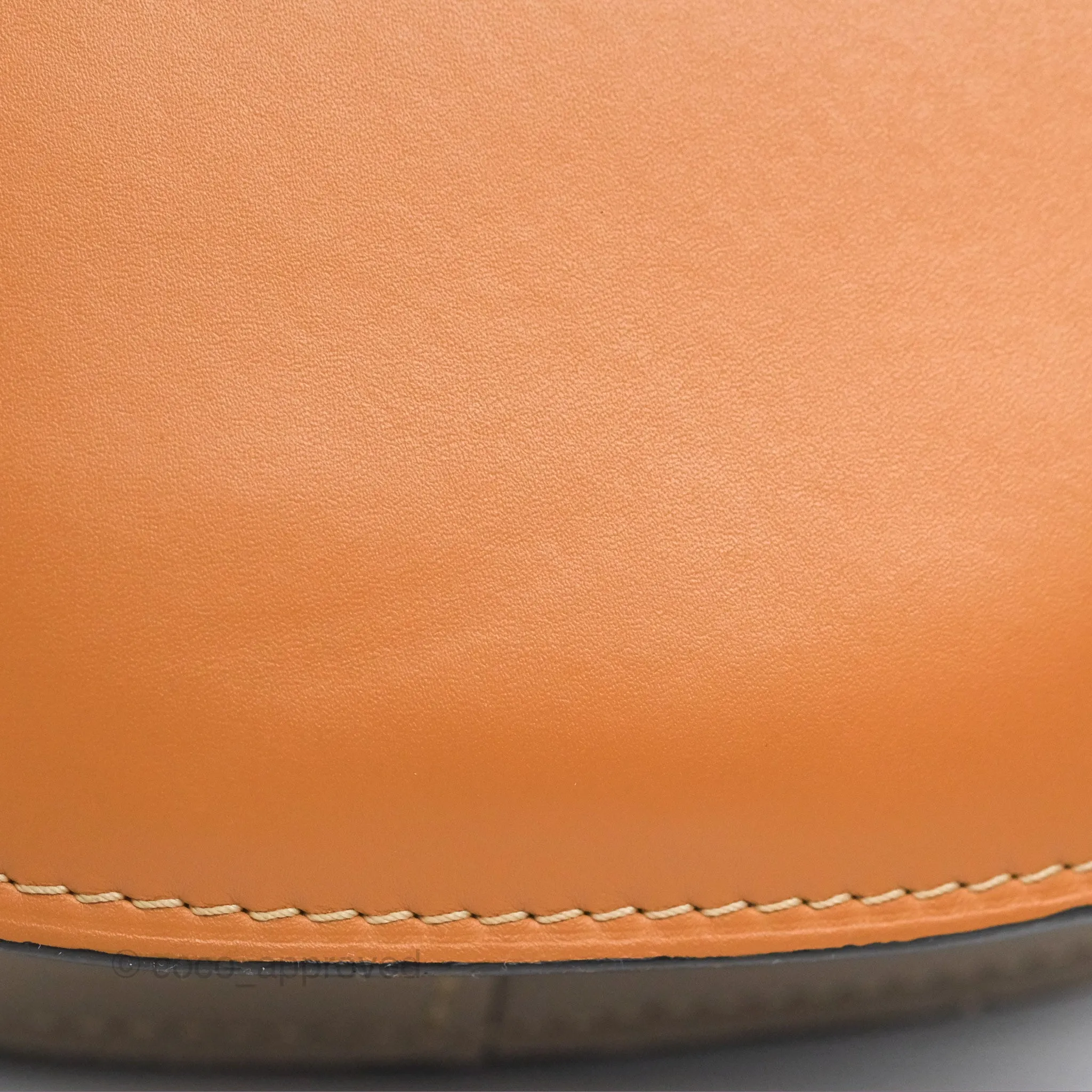 Loewe Small Gate Bag Smooth Calfskin Amber/Light Grey/Rust