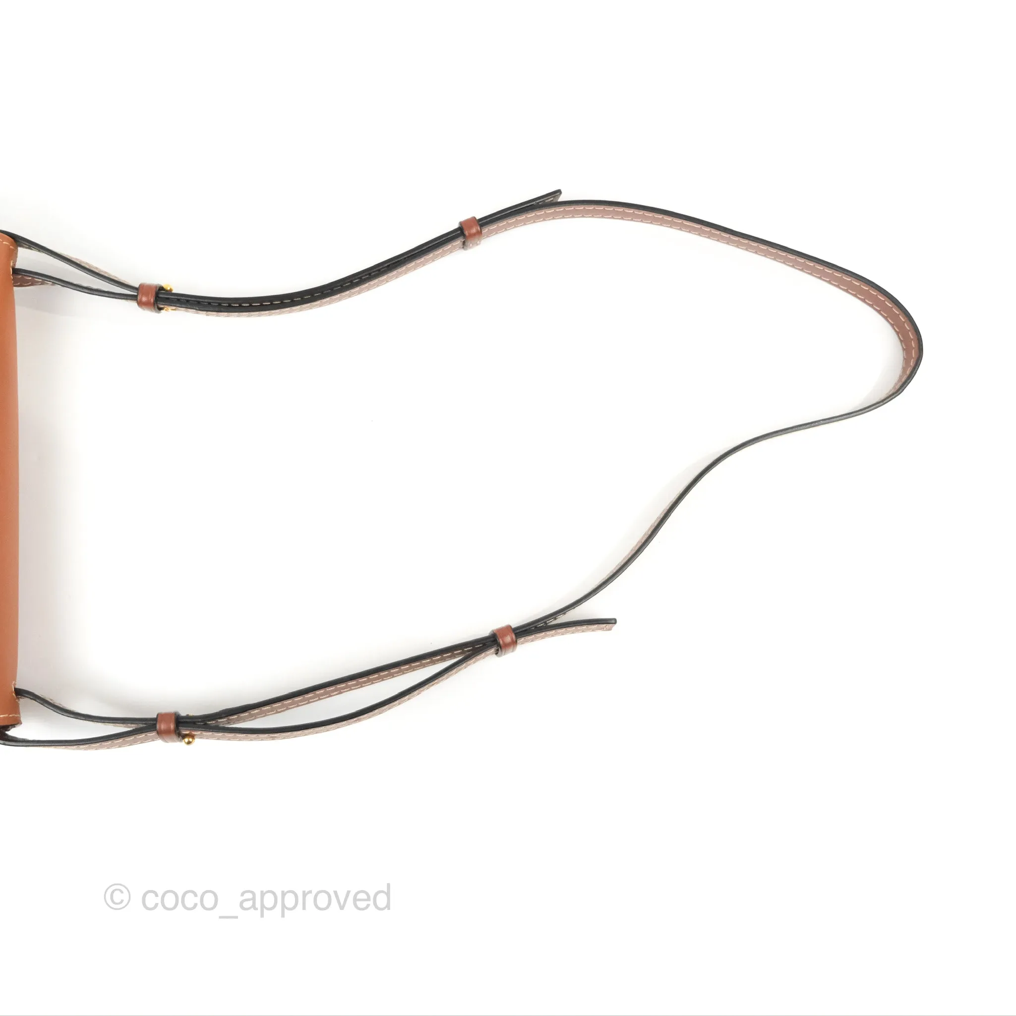 Loewe Small Gate Bag Smooth Calfskin in Tan/Pink