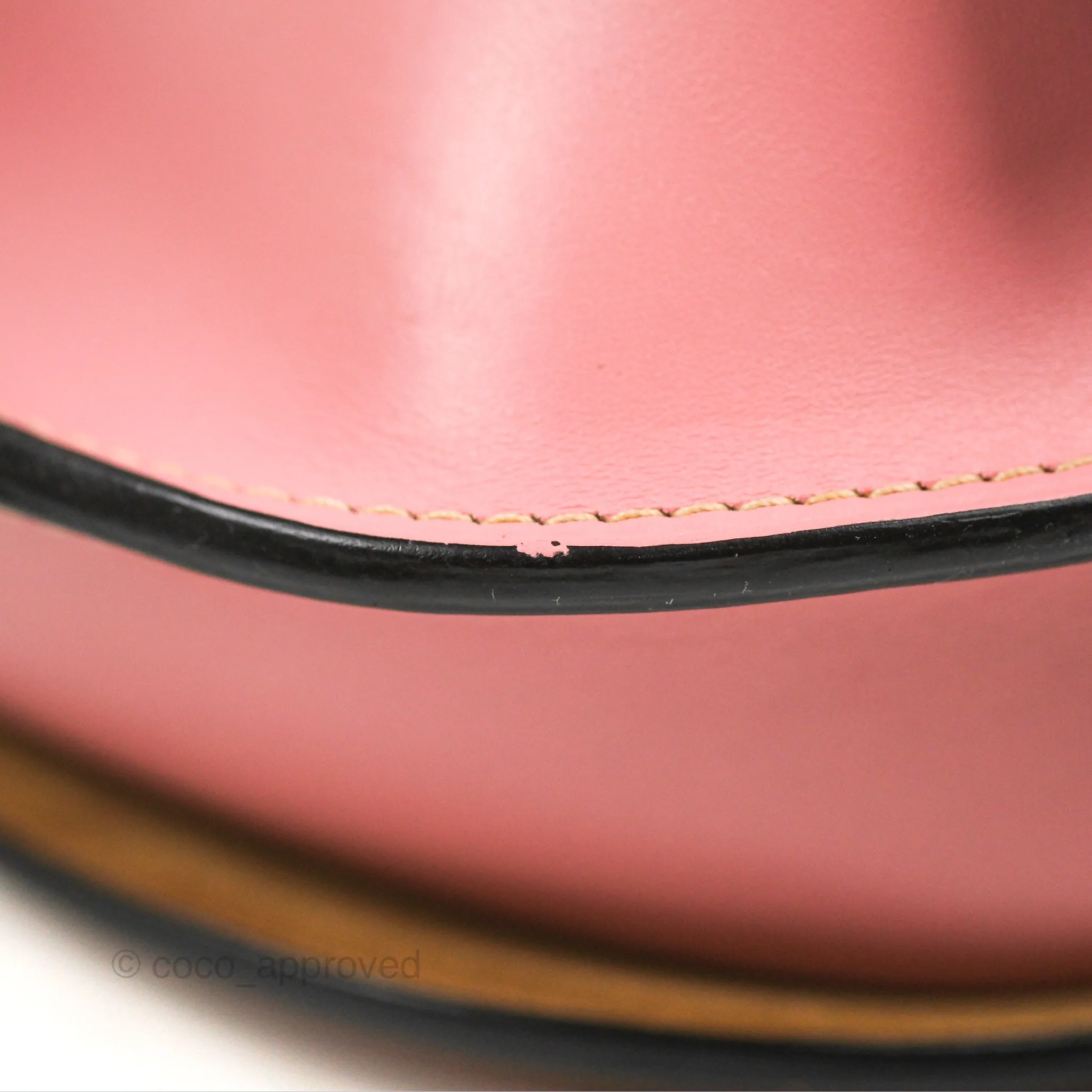 Loewe Small Gate Bag Smooth Calfskin in Tan/Pink