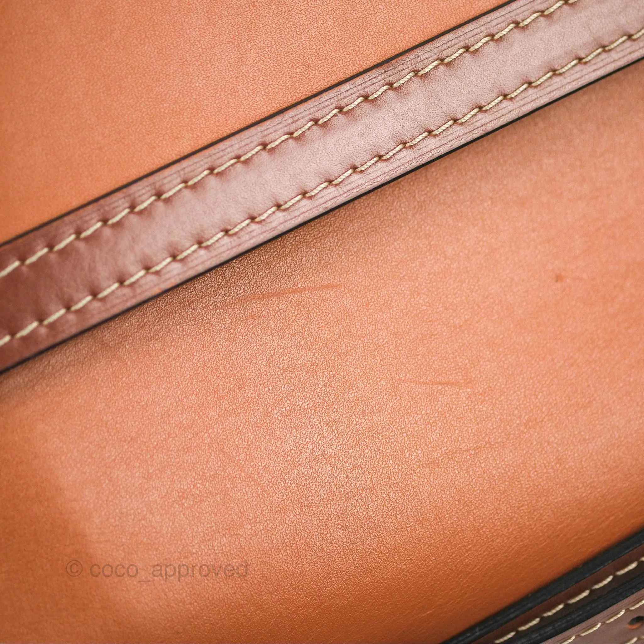 Loewe Small Gate Bag Smooth Calfskin in Tan/Pink