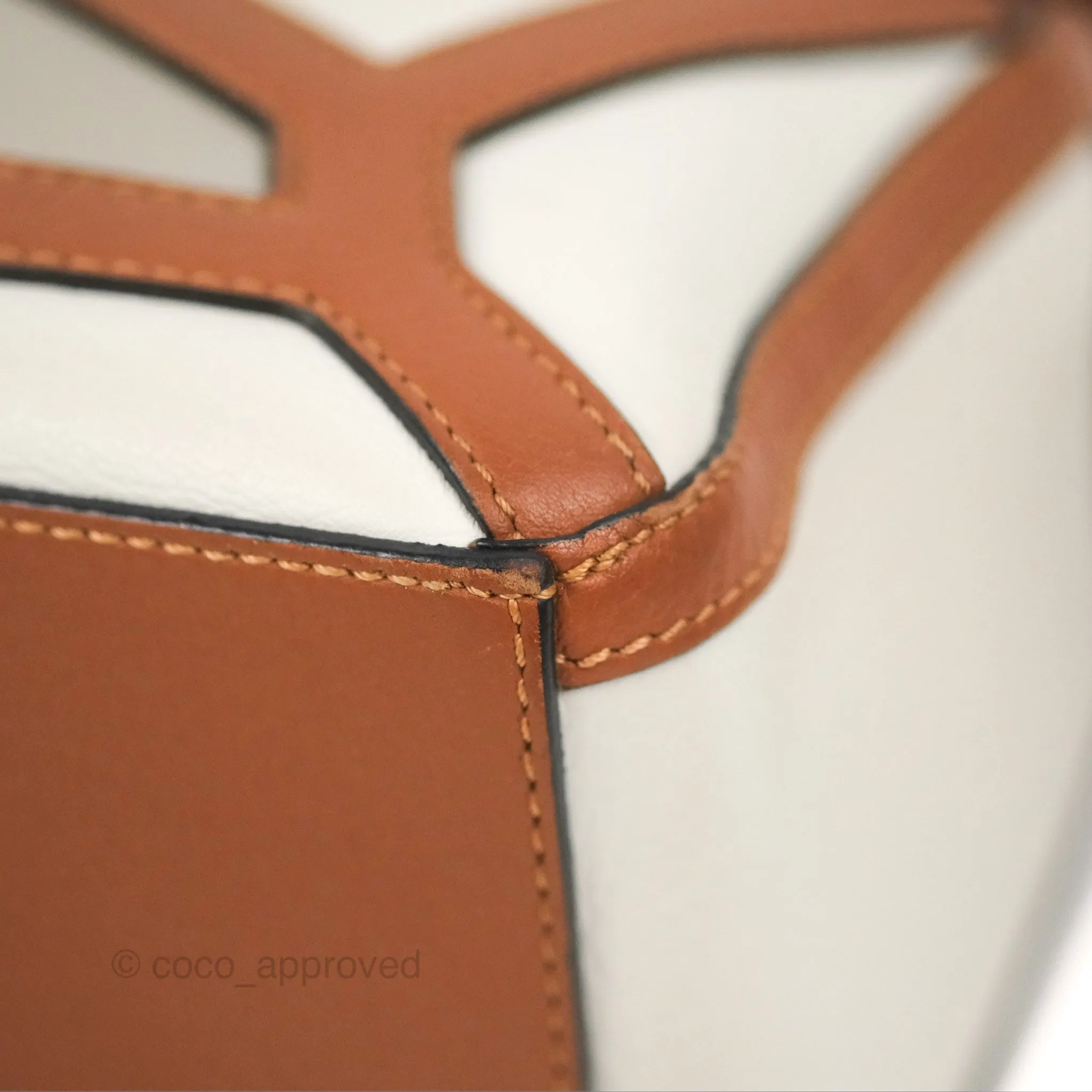 Loewe Small Graphic Puzzle Bag Ghost Soft White Calfskin
