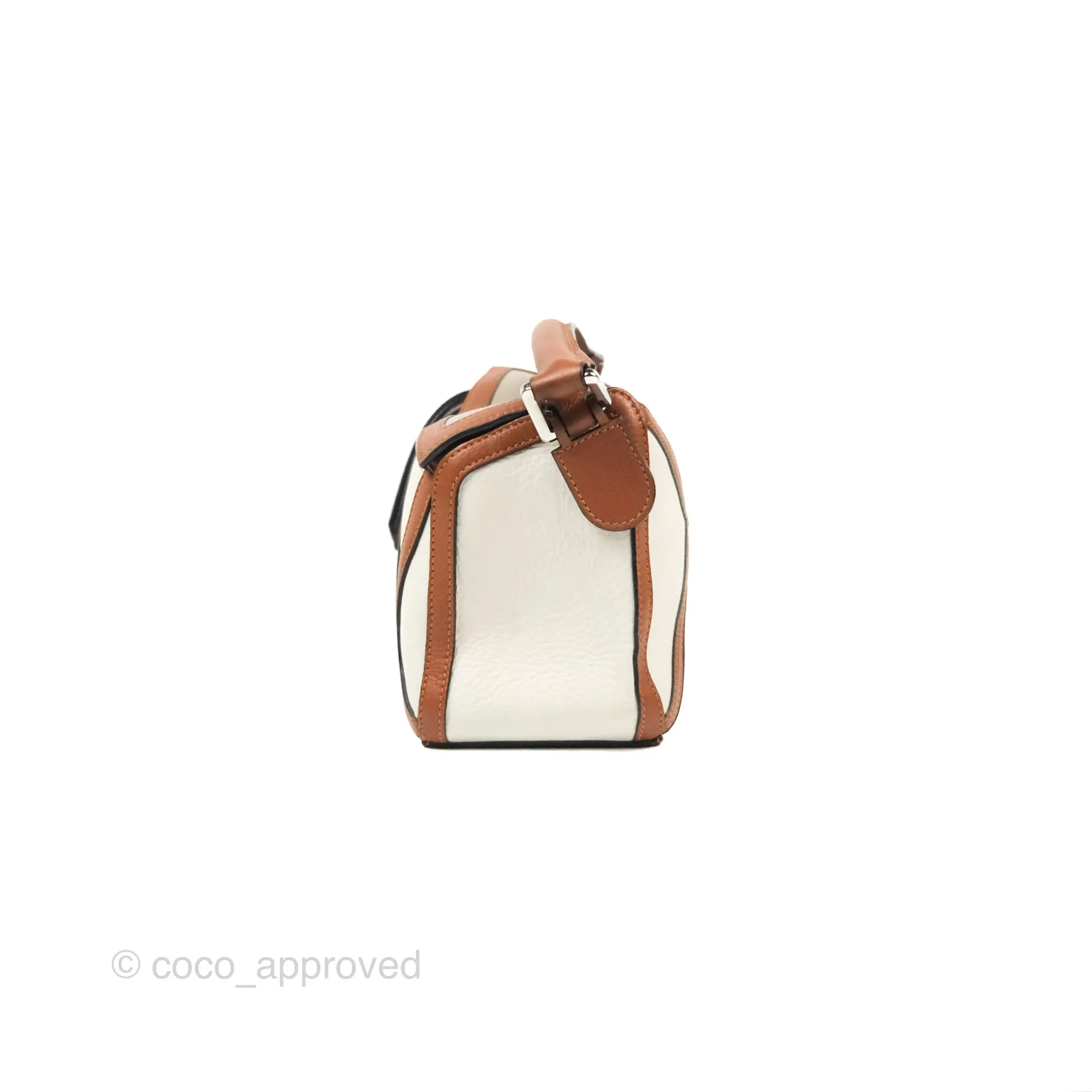 Loewe Small Graphic Puzzle Bag Ghost Soft White Calfskin