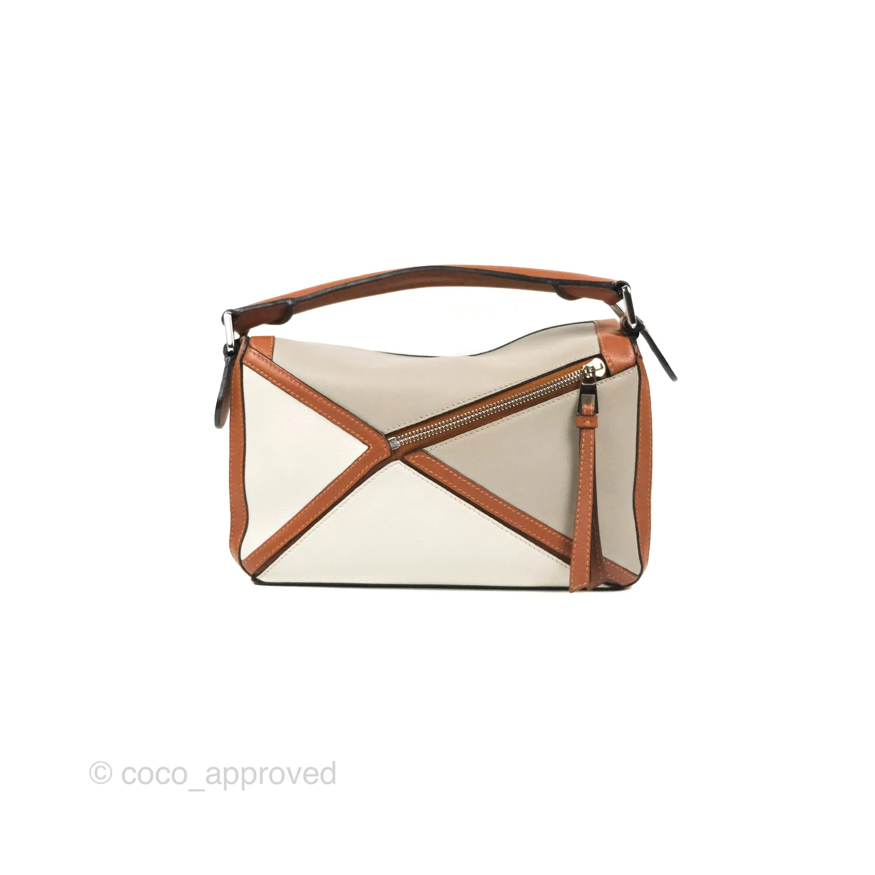 Loewe Small Graphic Puzzle Bag Ghost Soft White Calfskin