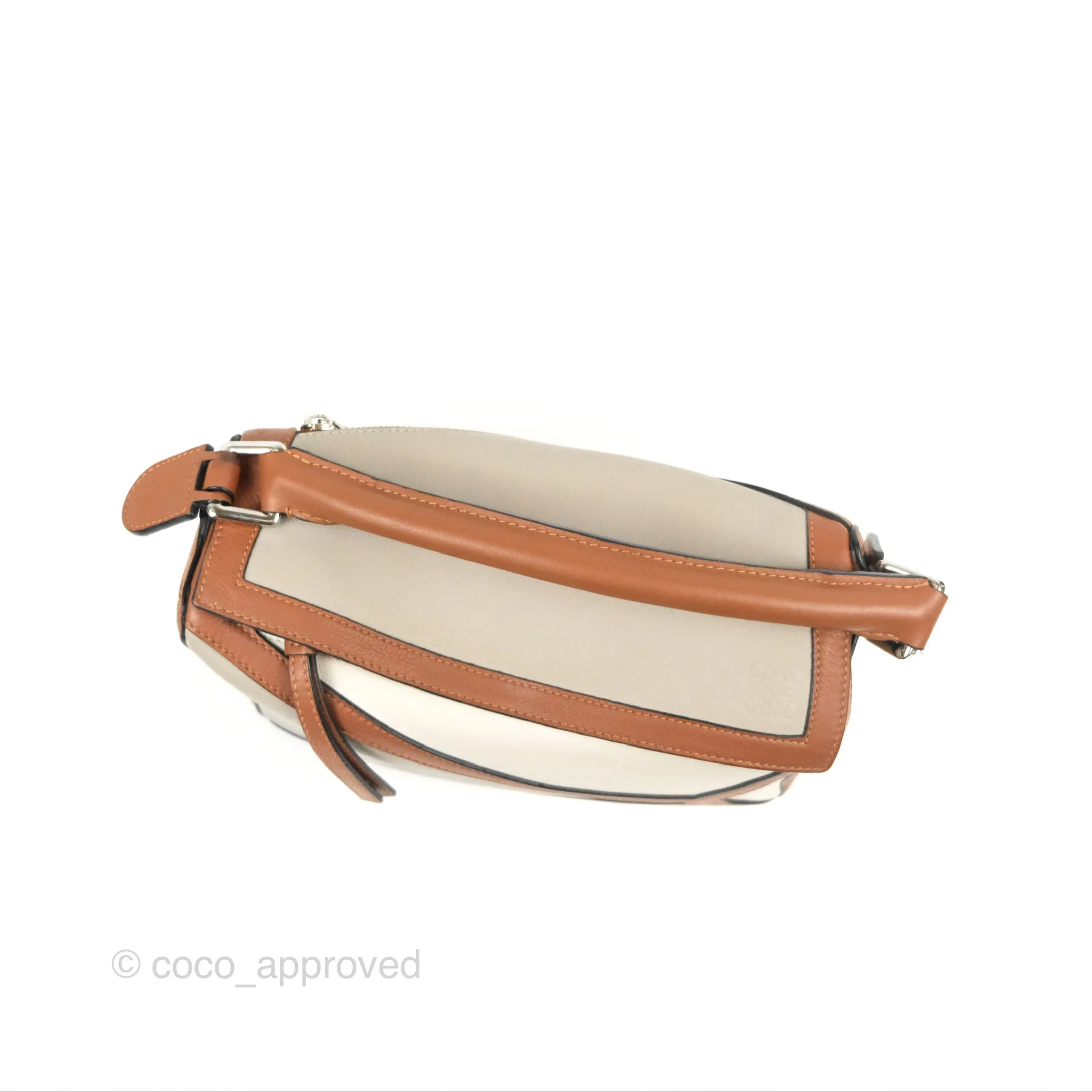 Loewe Small Graphic Puzzle Bag Ghost Soft White Calfskin