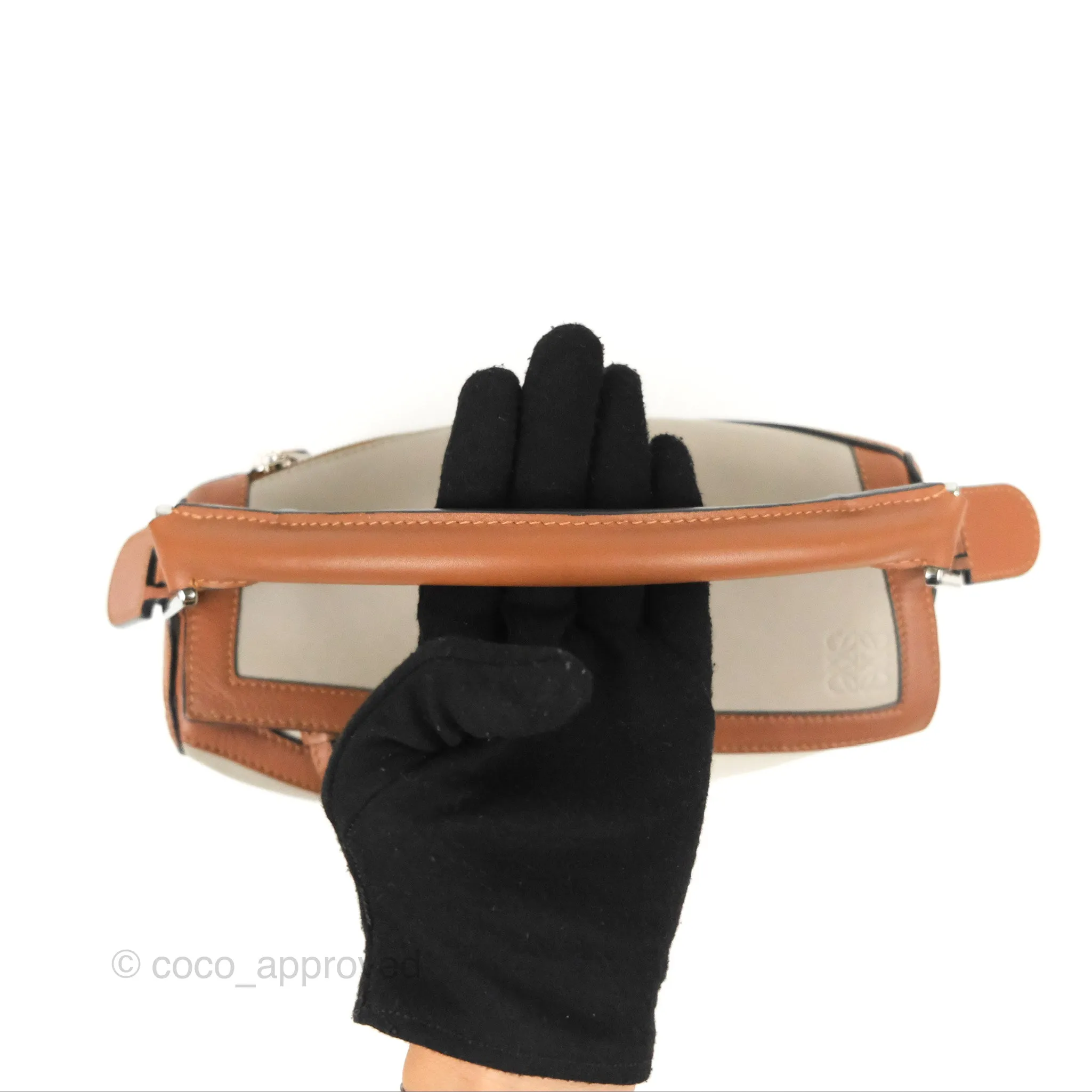Loewe Small Graphic Puzzle Bag Ghost Soft White Calfskin