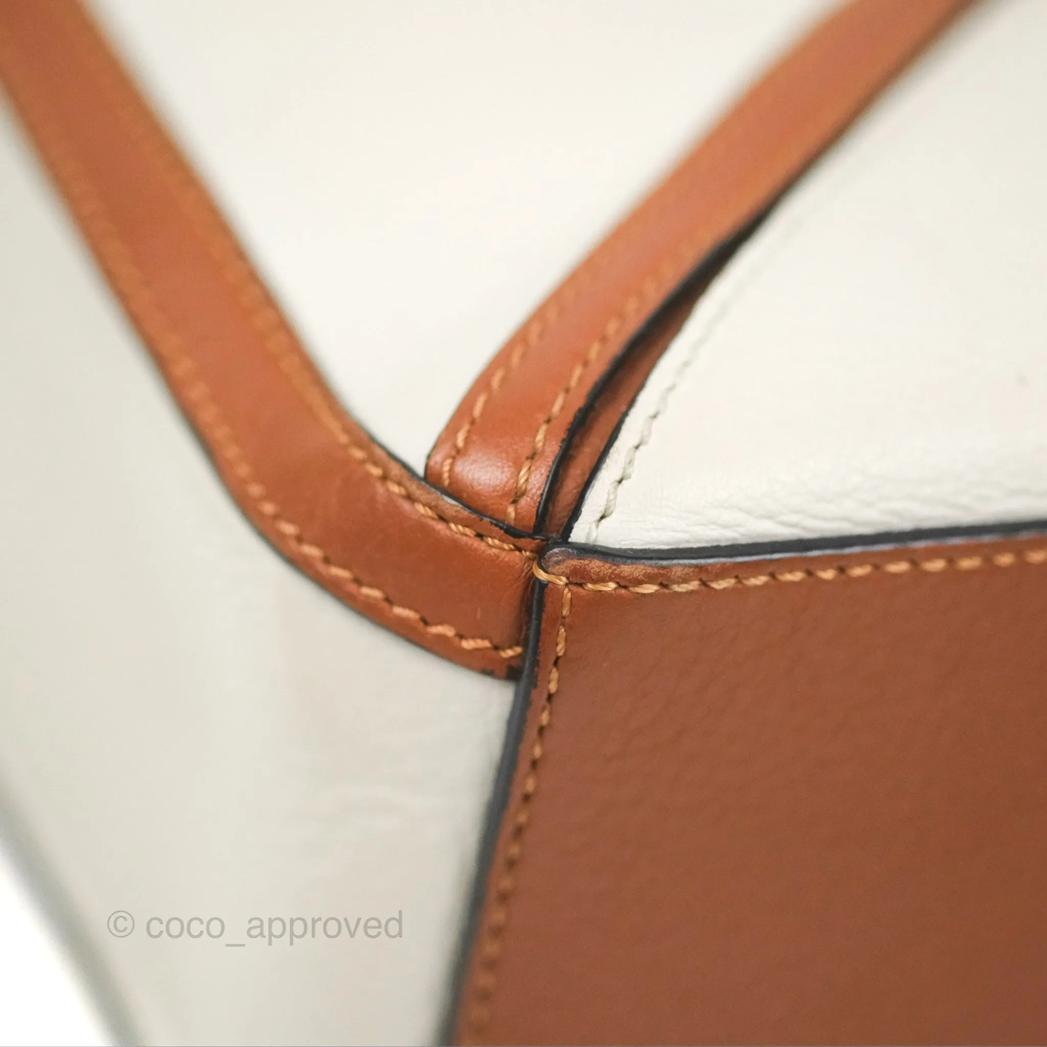 Loewe Small Graphic Puzzle Bag Ghost Soft White Calfskin