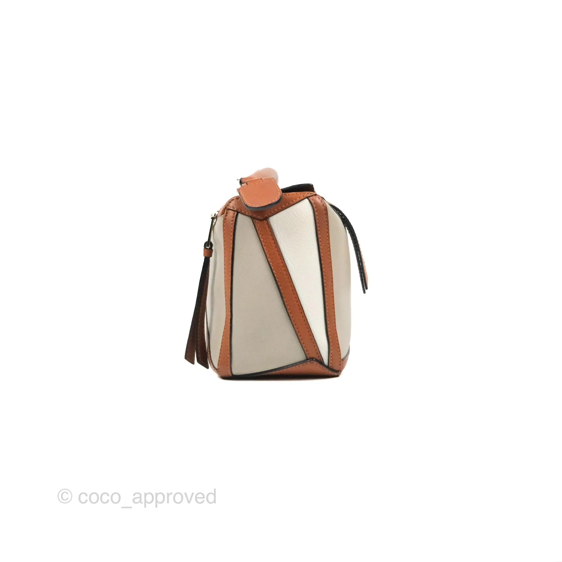 Loewe Small Graphic Puzzle Bag Ghost Soft White Calfskin