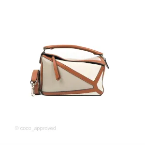 Loewe Small Graphic Puzzle Bag Ghost Soft White Calfskin
