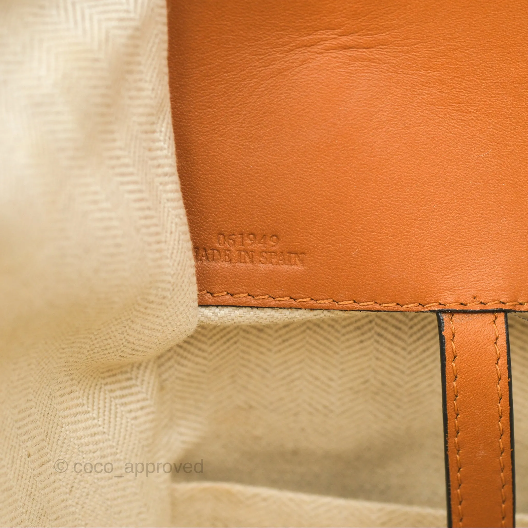 Loewe Small Hammock Shoulder Bag Crochet Tan Calfskin