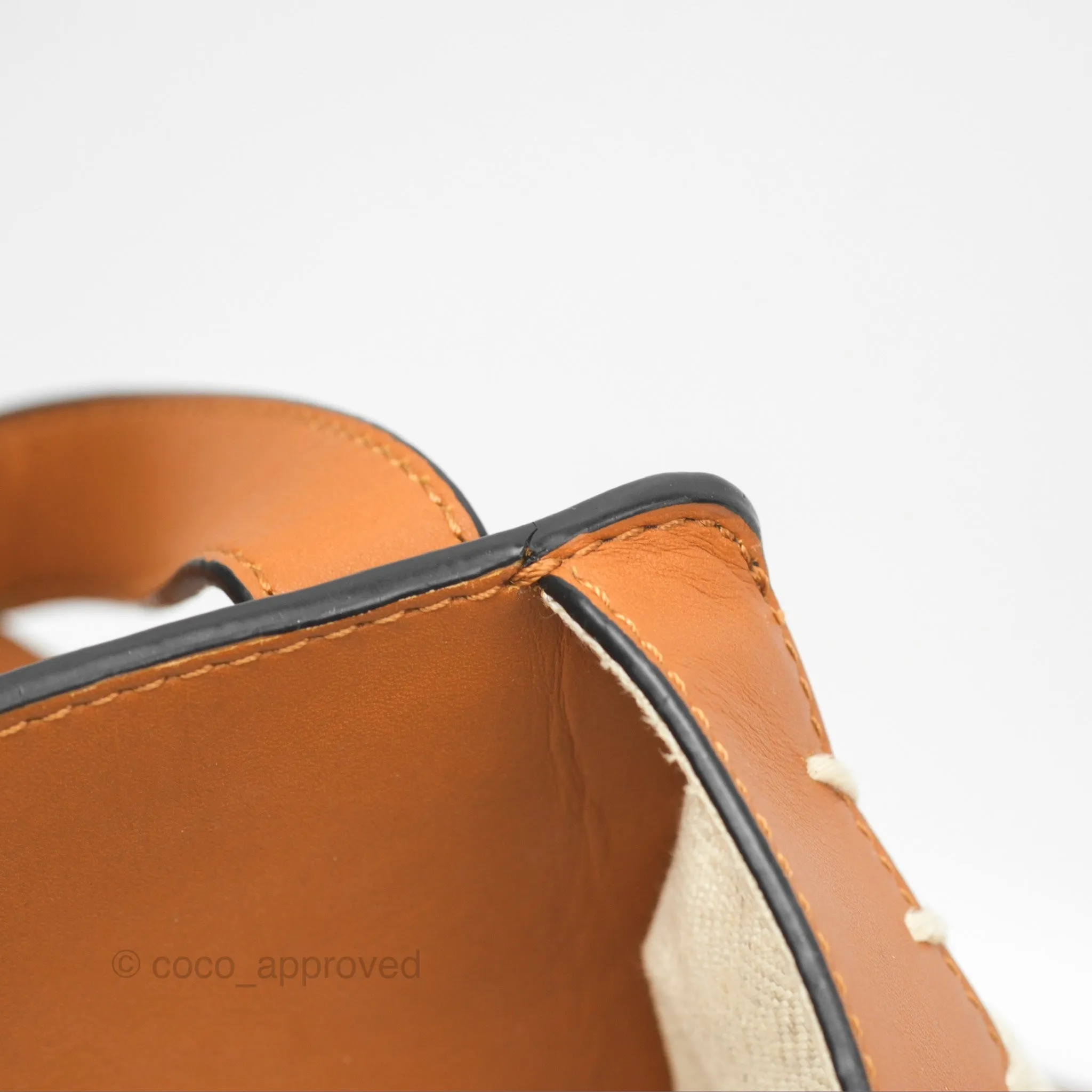 Loewe Small Hammock Shoulder Bag Crochet Tan Calfskin