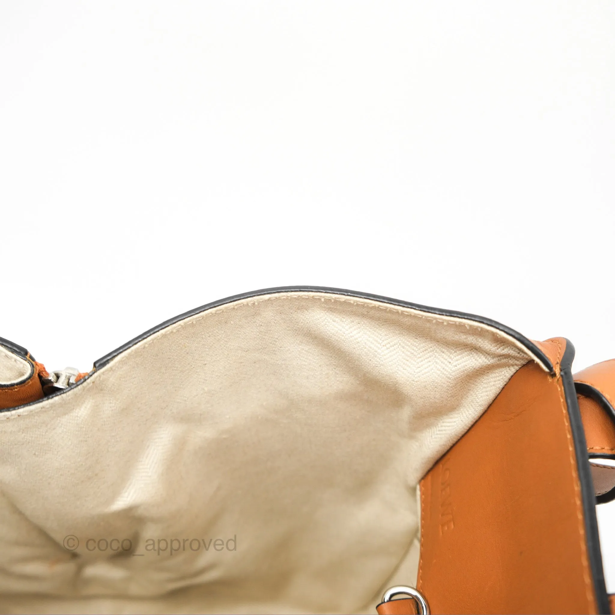 Loewe Small Hammock Shoulder Bag Crochet Tan Calfskin