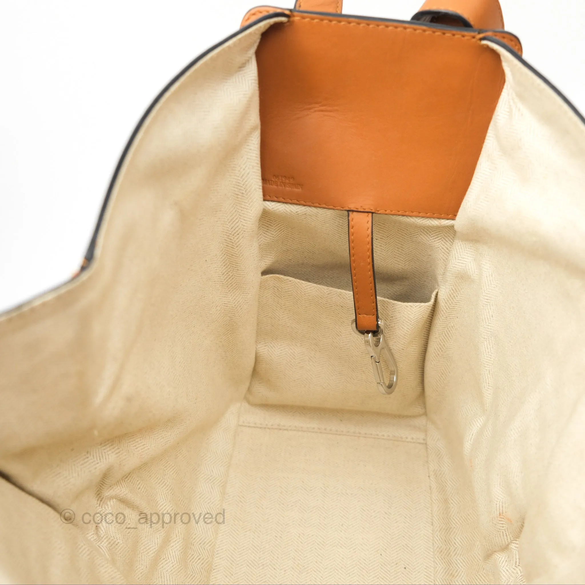 Loewe Small Hammock Shoulder Bag Crochet Tan Calfskin