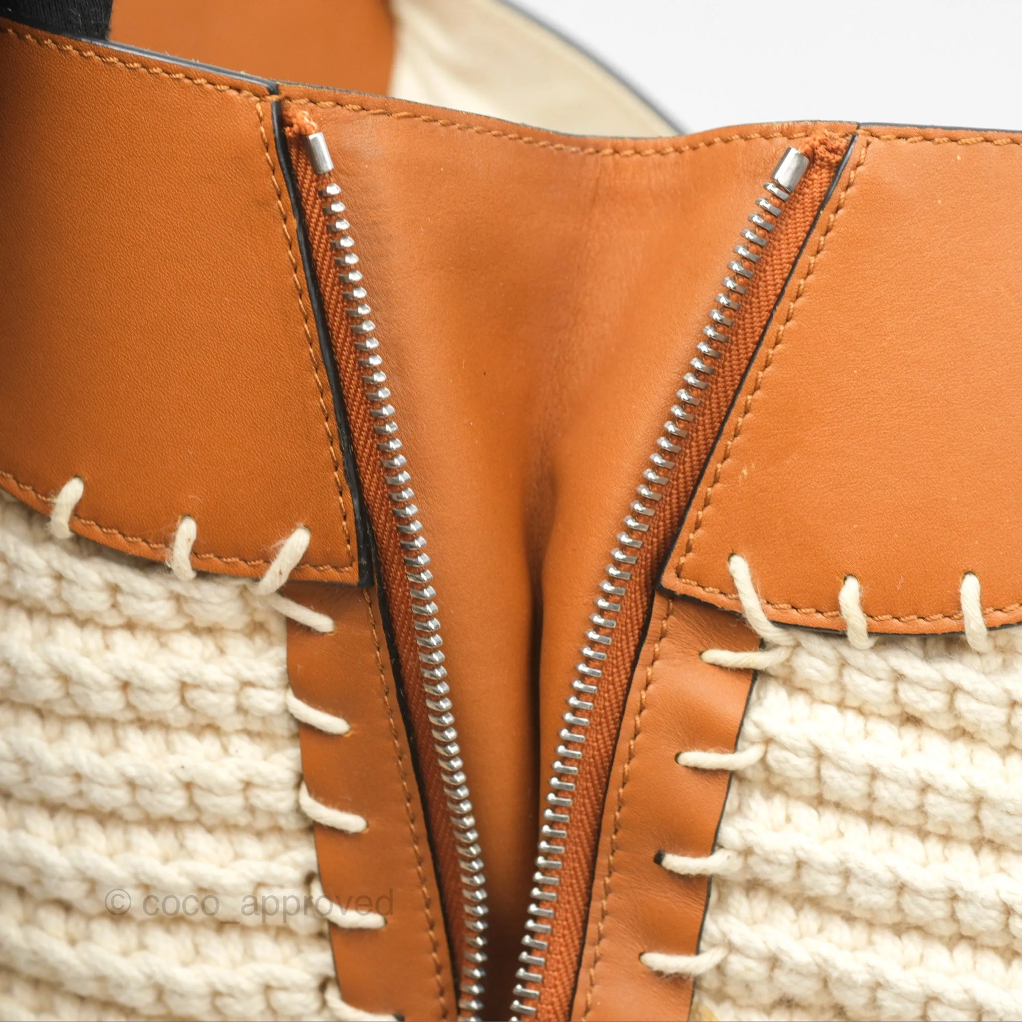 Loewe Small Hammock Shoulder Bag Crochet Tan Calfskin