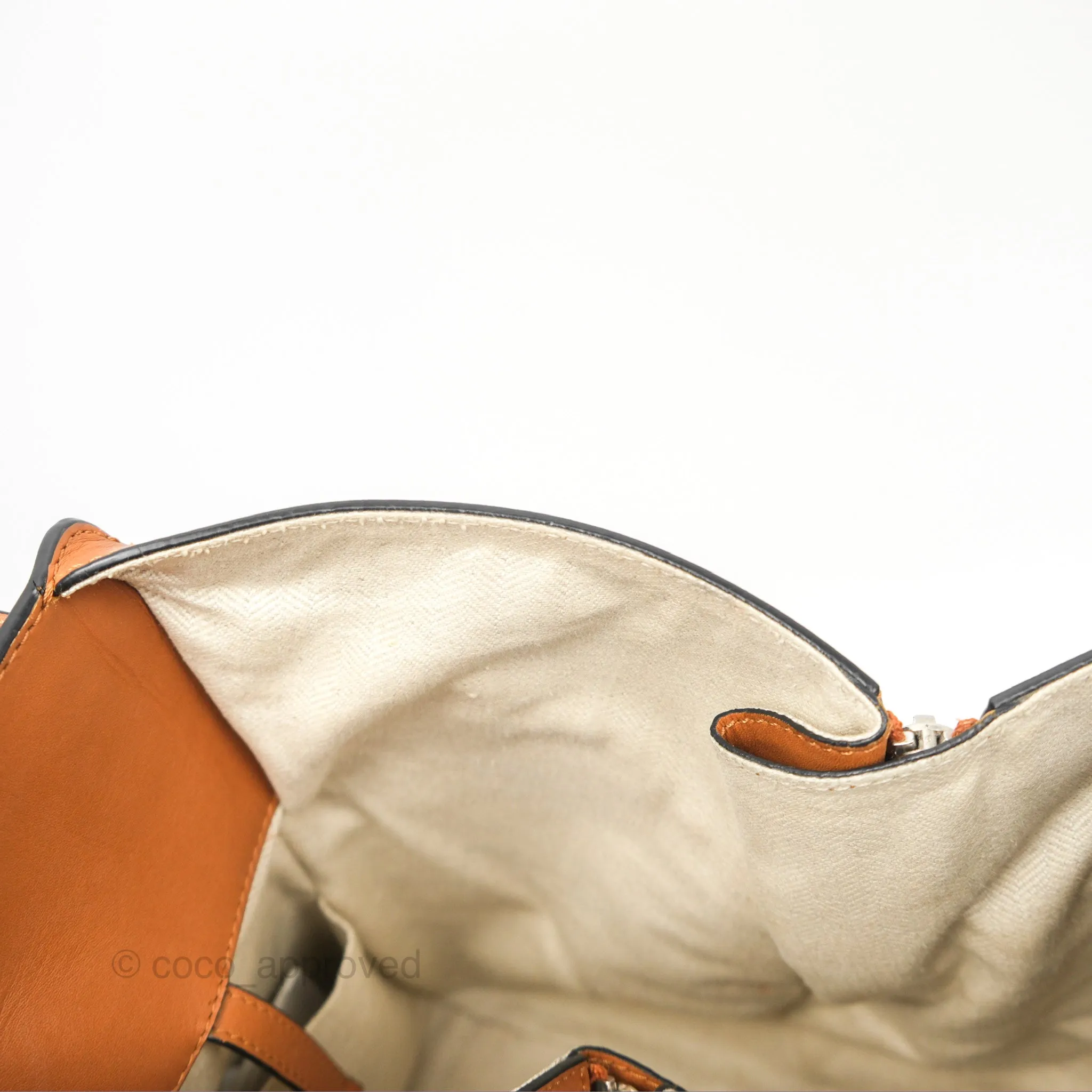 Loewe Small Hammock Shoulder Bag Crochet Tan Calfskin
