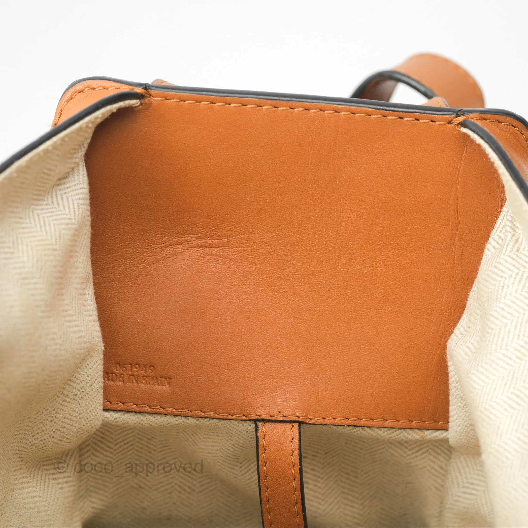 Loewe Small Hammock Shoulder Bag Crochet Tan Calfskin