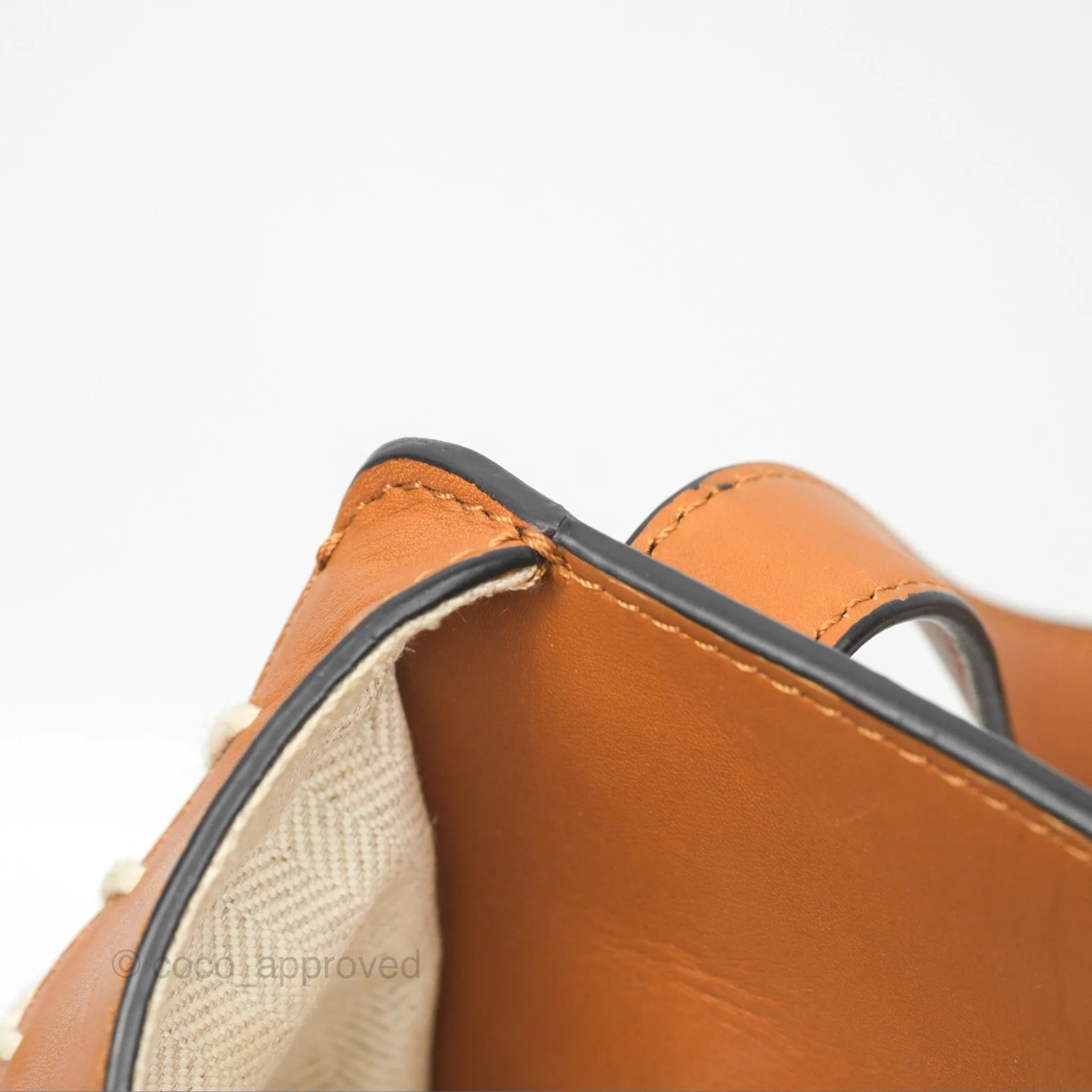 Loewe Small Hammock Shoulder Bag Crochet Tan Calfskin