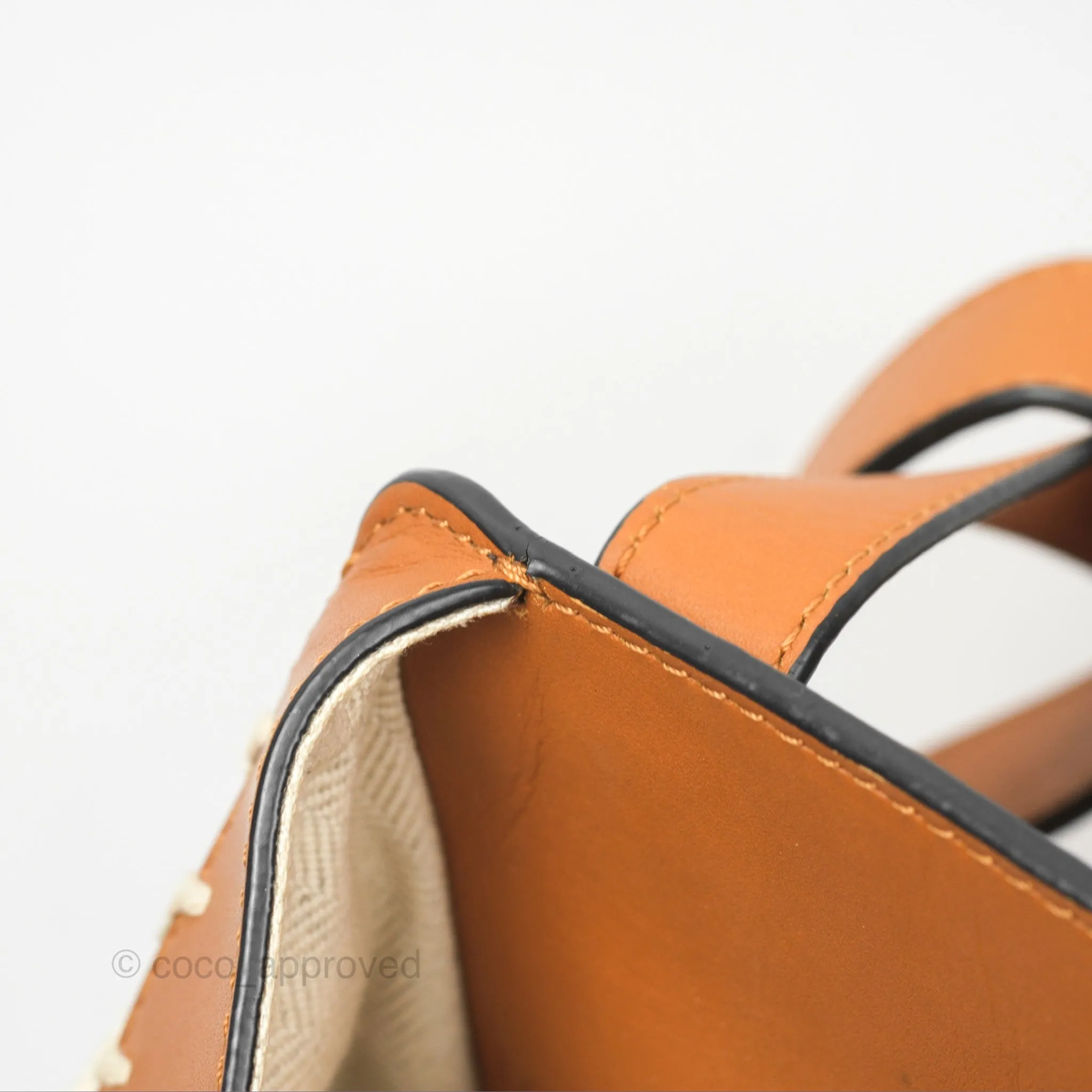Loewe Small Hammock Shoulder Bag Crochet Tan Calfskin
