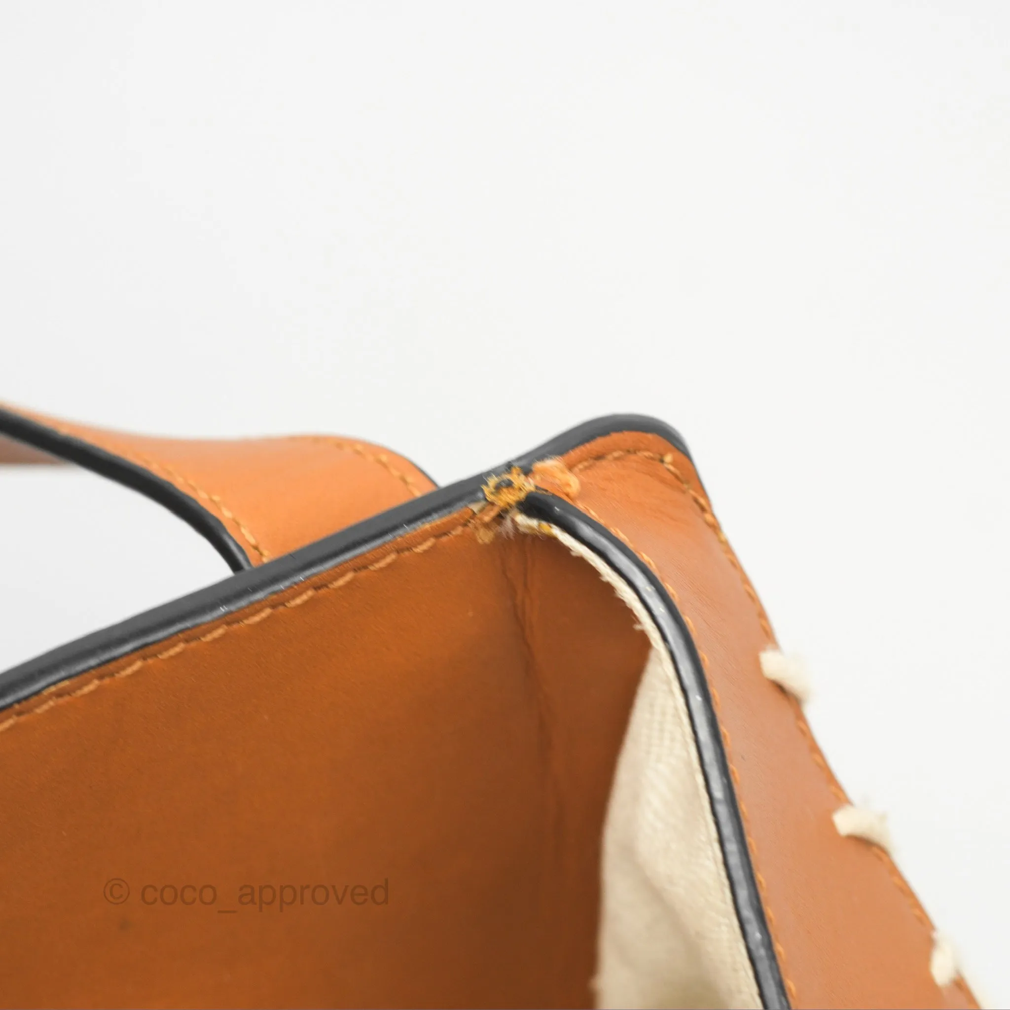 Loewe Small Hammock Shoulder Bag Crochet Tan Calfskin
