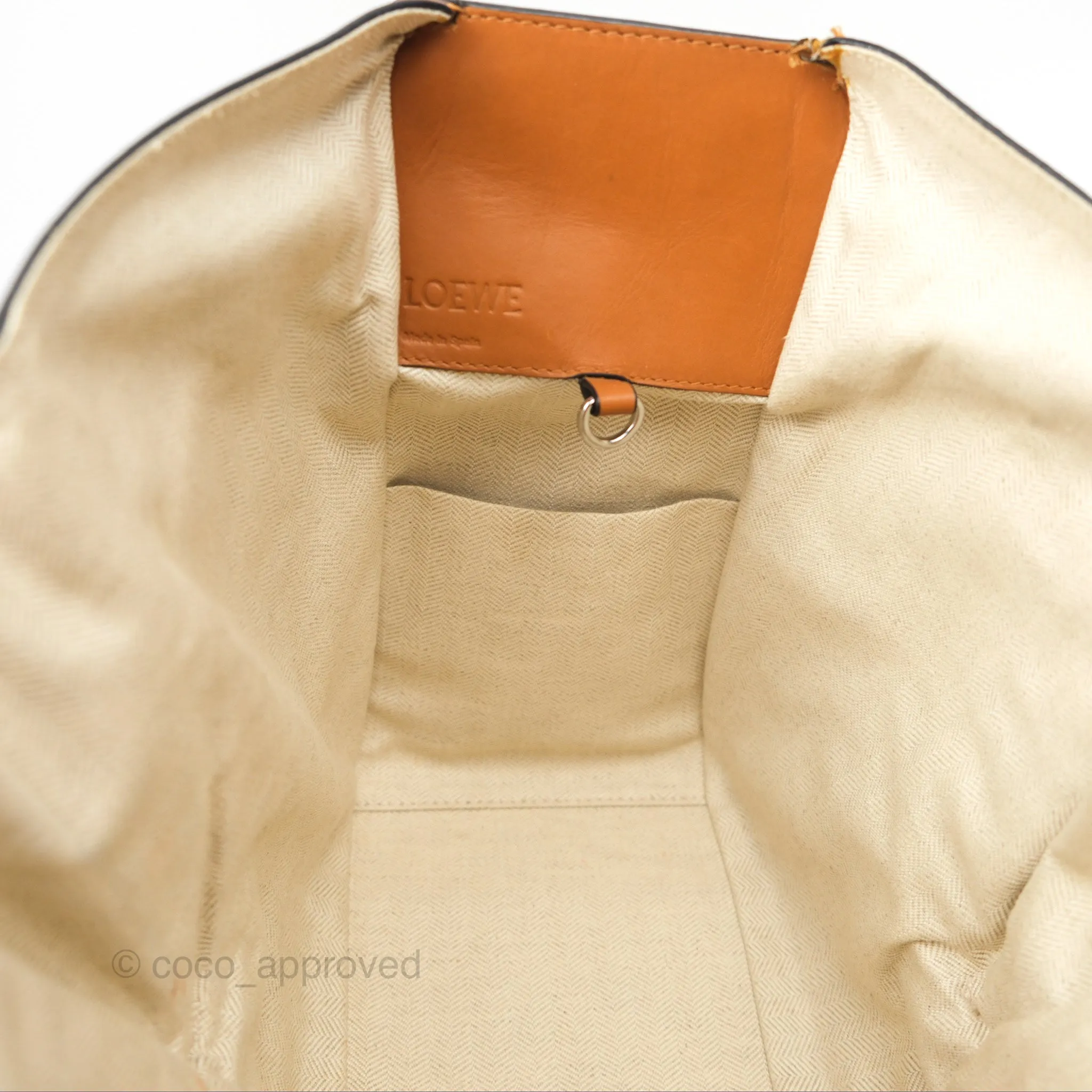 Loewe Small Hammock Shoulder Bag Crochet Tan Calfskin