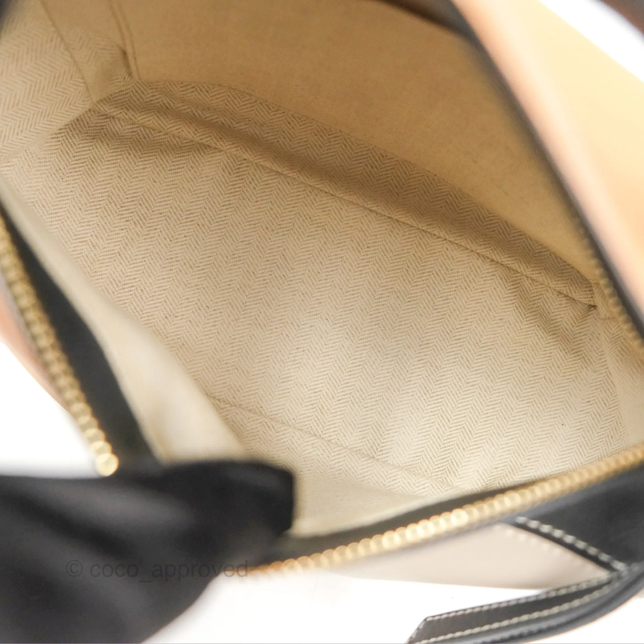 Loewe Small Puzzle Bag Amber/ Light Oat Calfskin Gold Hardware