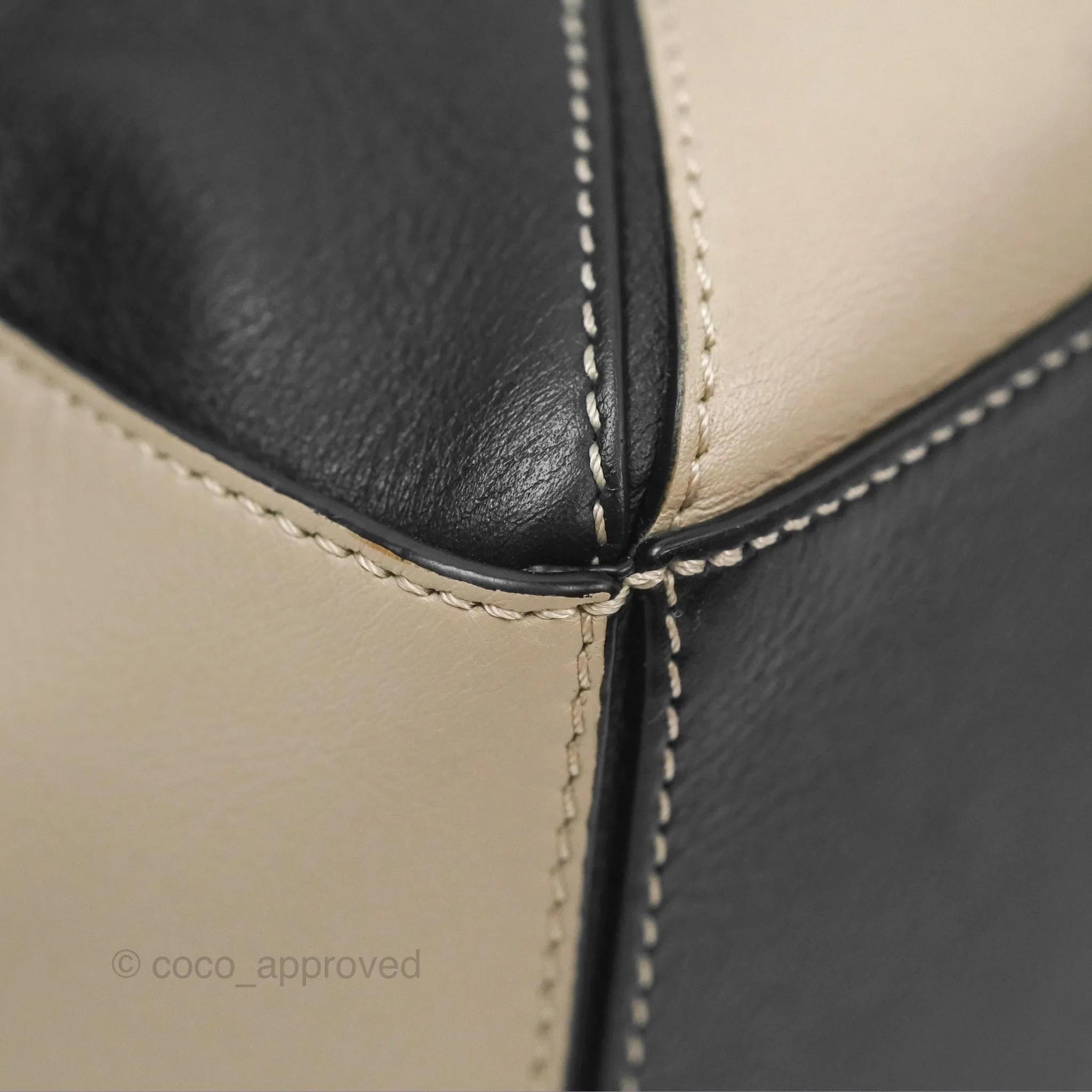 Loewe Small Puzzle Bag Amber/ Light Oat Calfskin Gold Hardware