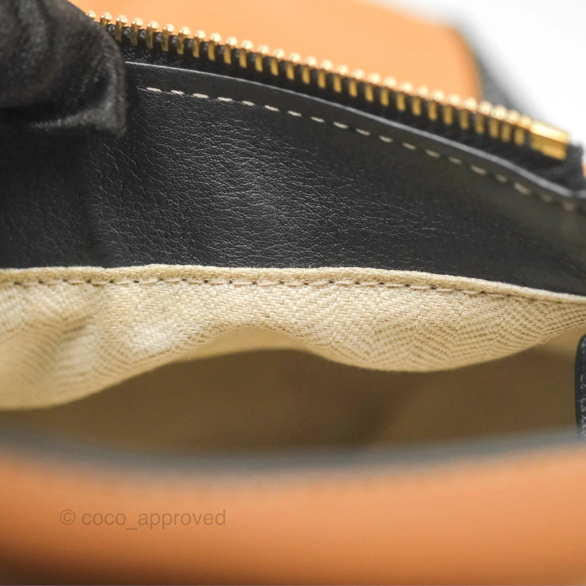 Loewe Small Puzzle Bag Amber/ Light Oat Calfskin Gold Hardware