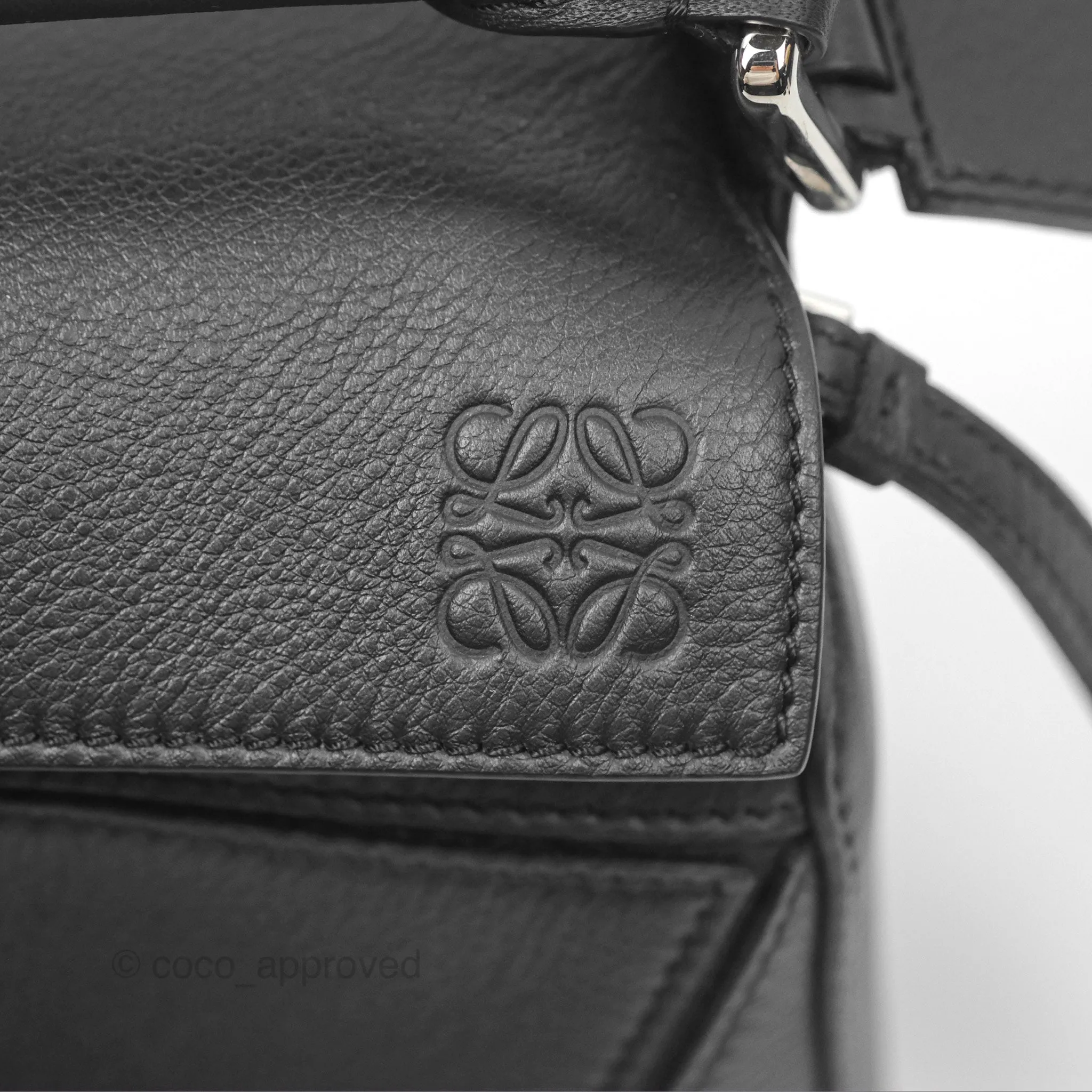 Loewe Small Puzzle Bag Black Calfskin