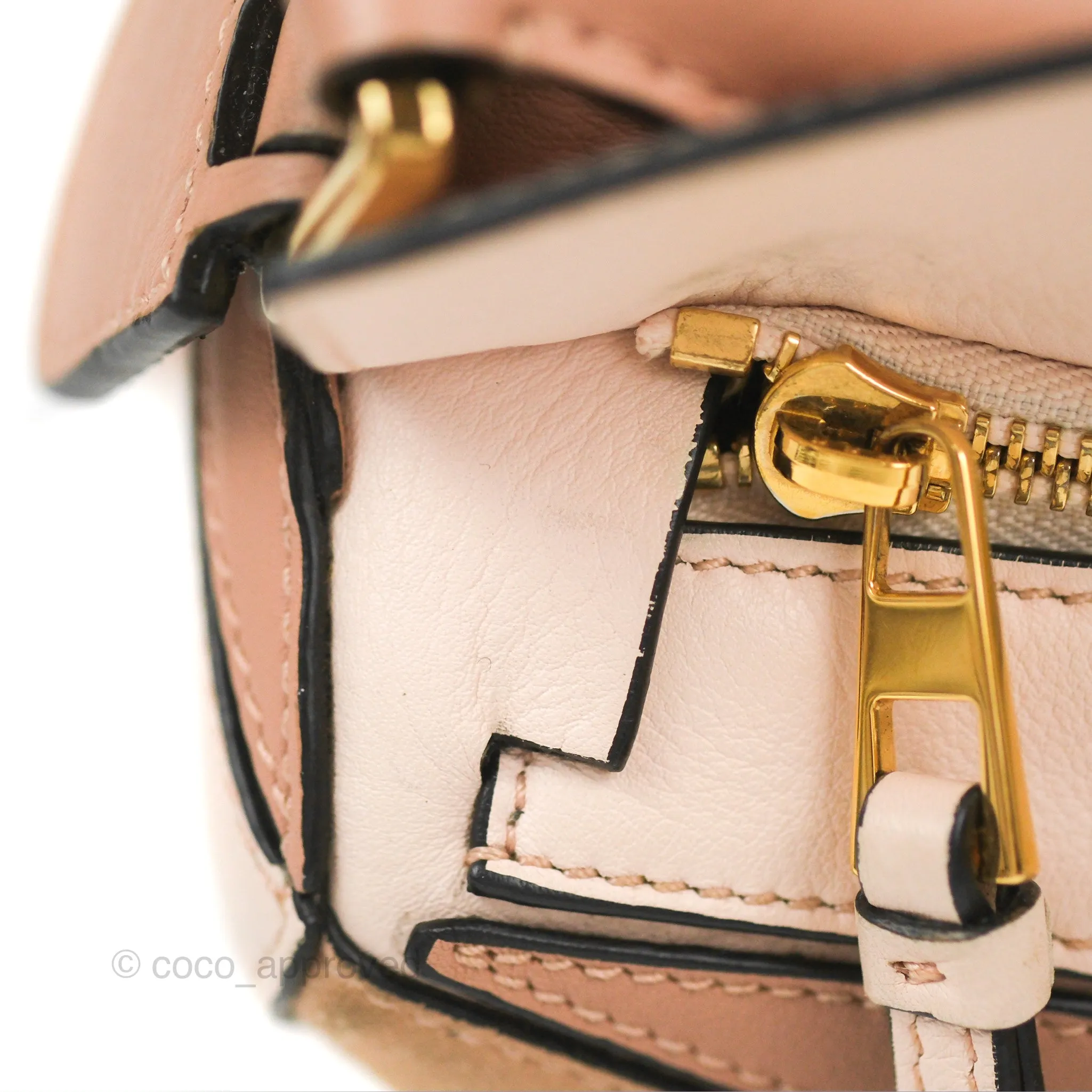 Loewe Small Puzzle Bag Blush Suede Calfskin