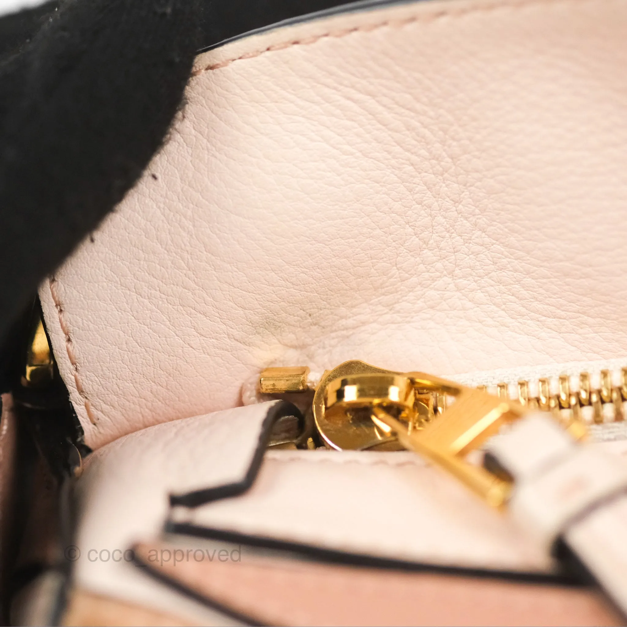 Loewe Small Puzzle Bag Blush Suede Calfskin