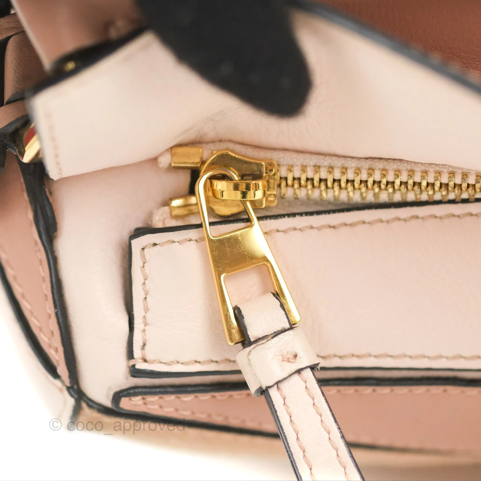 Loewe Small Puzzle Bag Blush Suede Calfskin