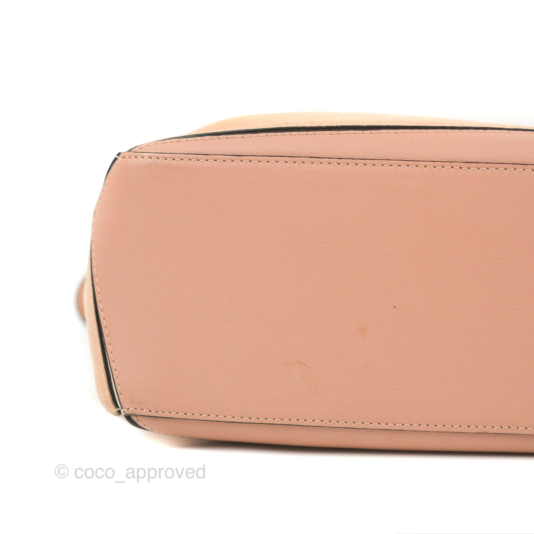 Loewe Small Puzzle Bag Blush Suede Calfskin