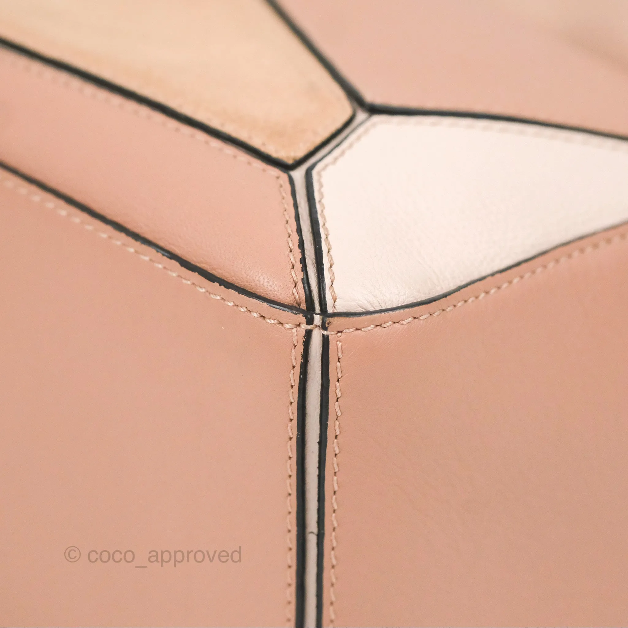 Loewe Small Puzzle Bag Blush Suede Calfskin