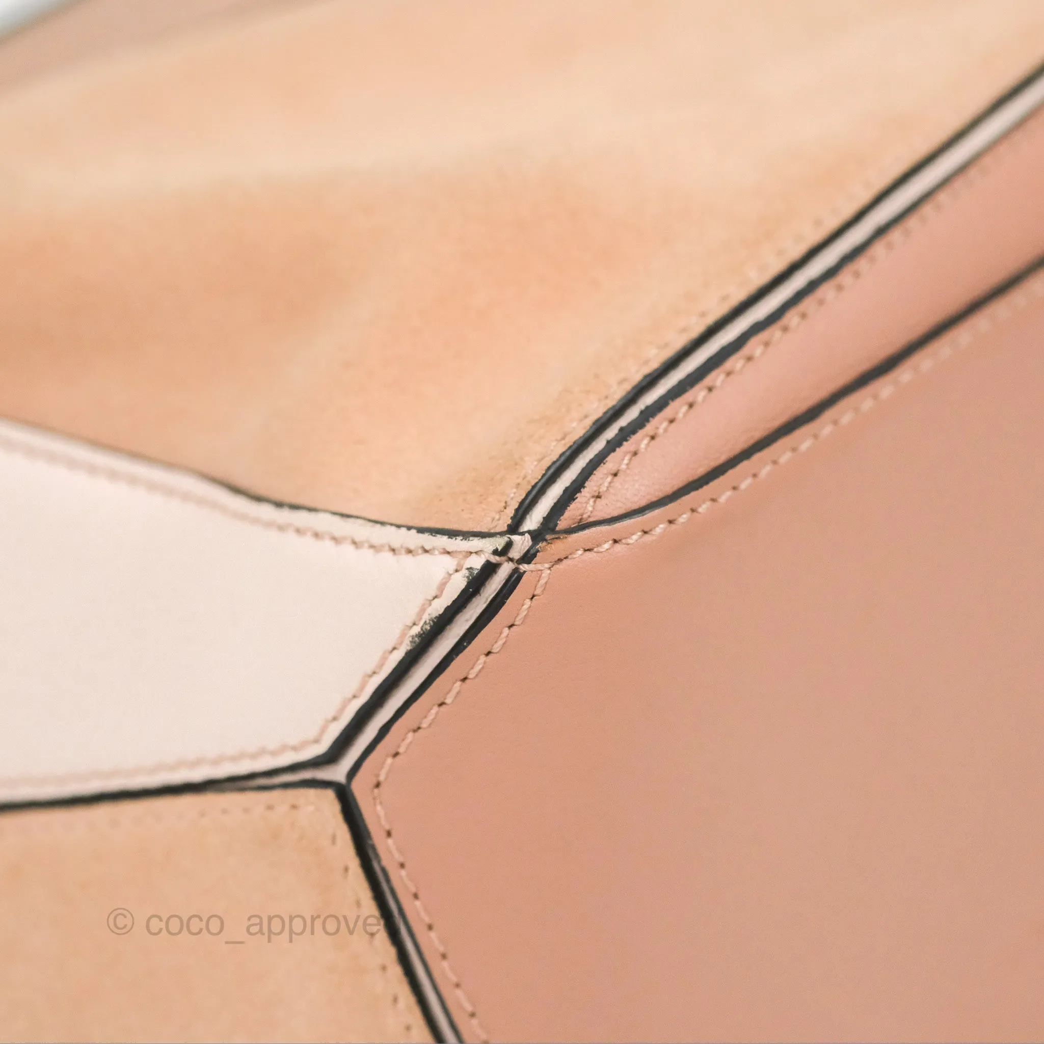 Loewe Small Puzzle Bag Blush Suede Calfskin