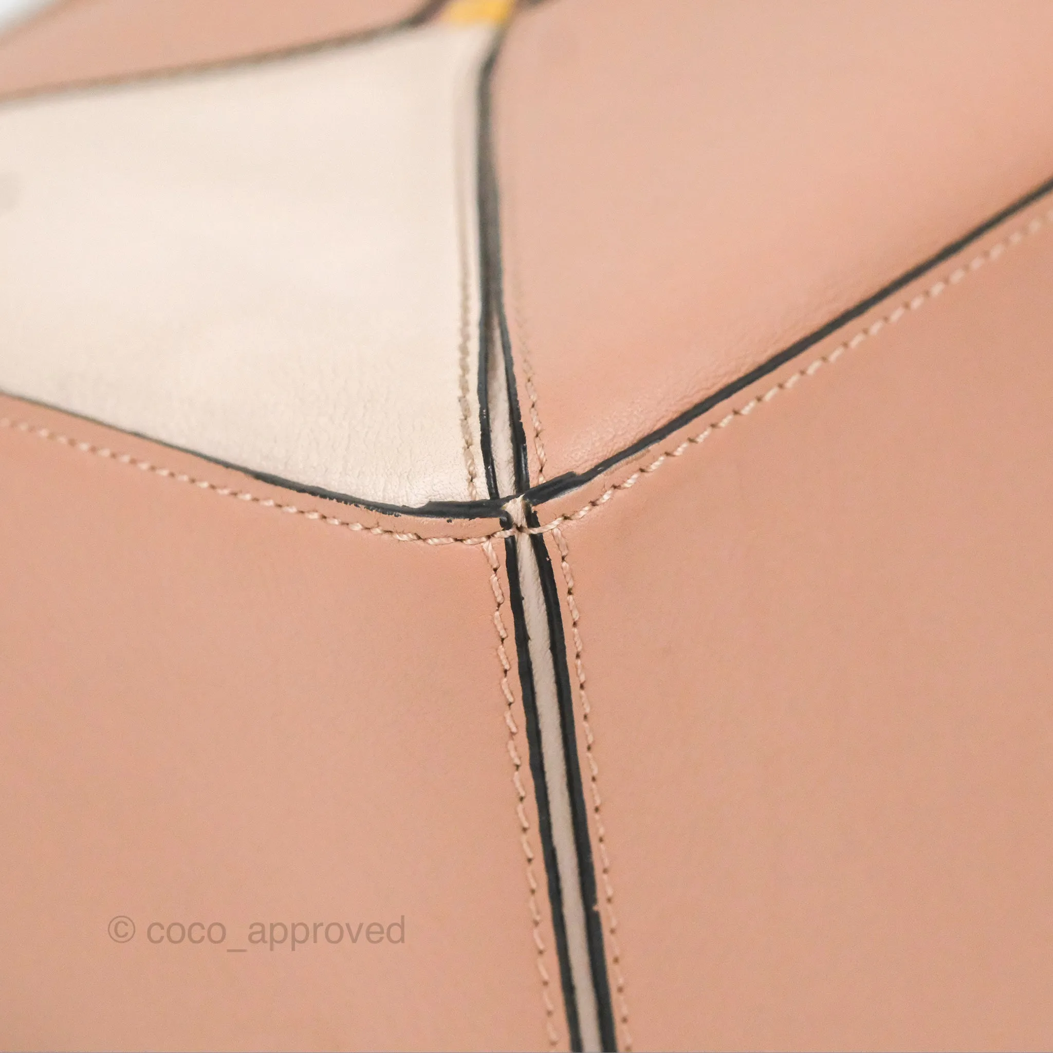 Loewe Small Puzzle Bag Blush Suede Calfskin