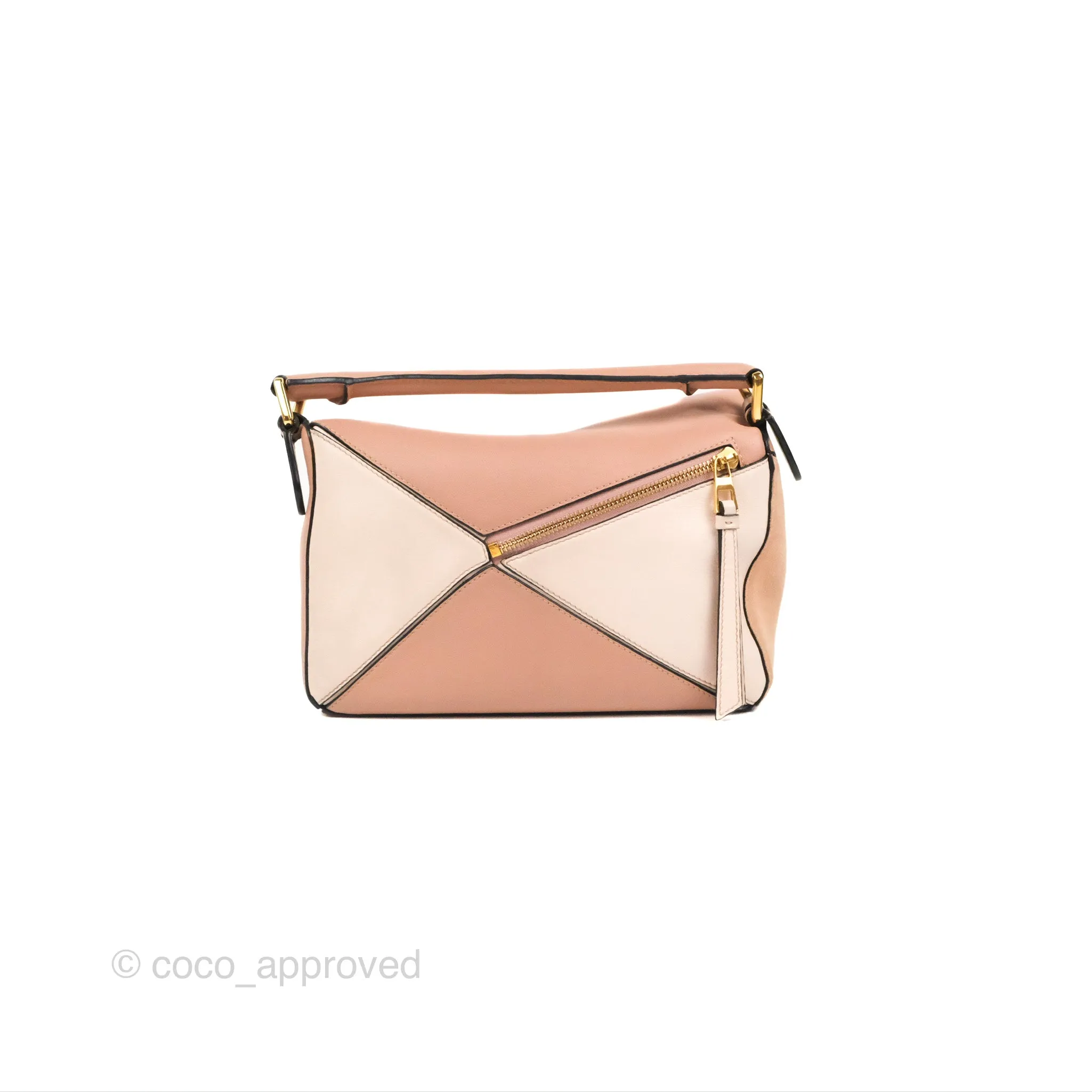 Loewe Small Puzzle Bag Blush Suede Calfskin