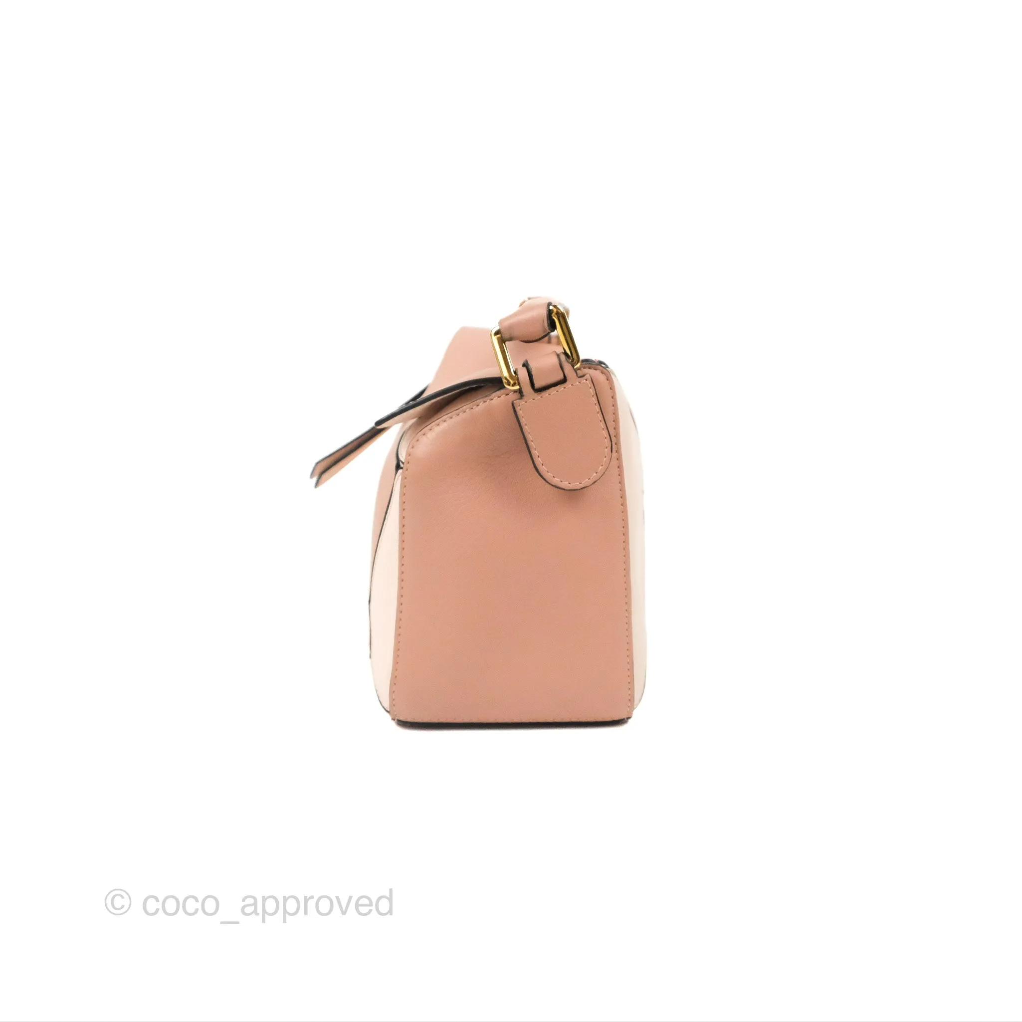 Loewe Small Puzzle Bag Blush Suede Calfskin