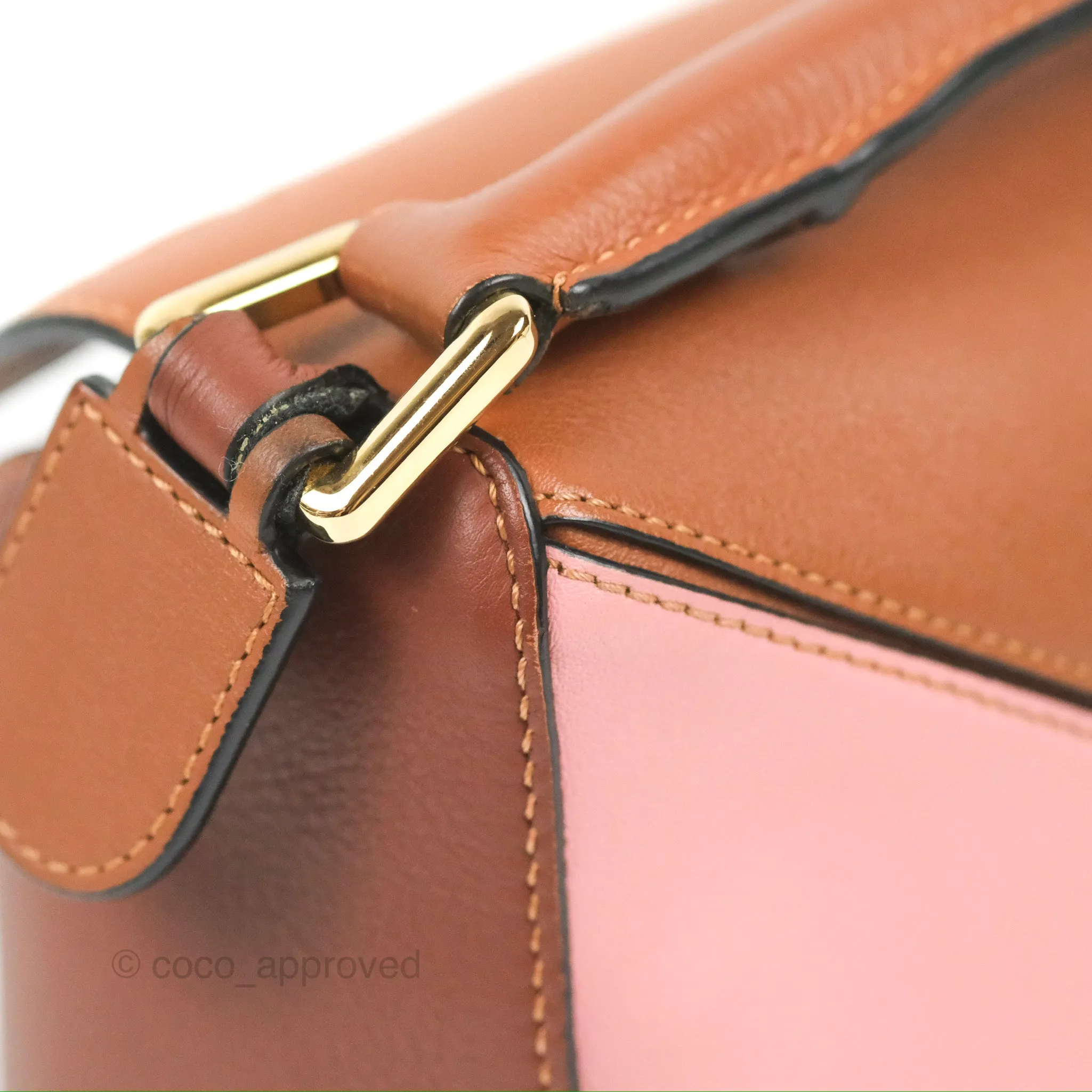 Loewe Small Puzzle Bag Blush Tan Calfskin