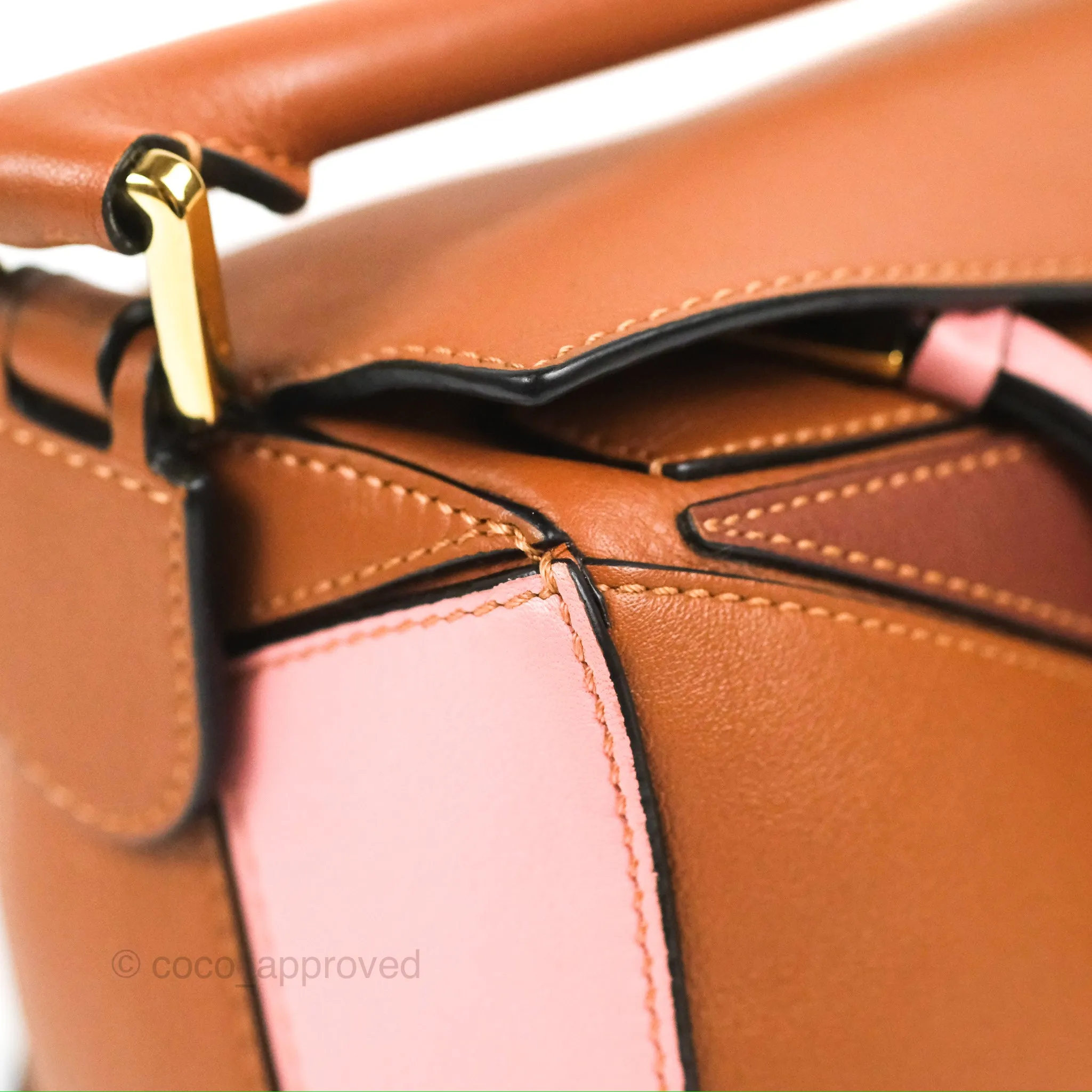 Loewe Small Puzzle Bag Blush Tan Calfskin