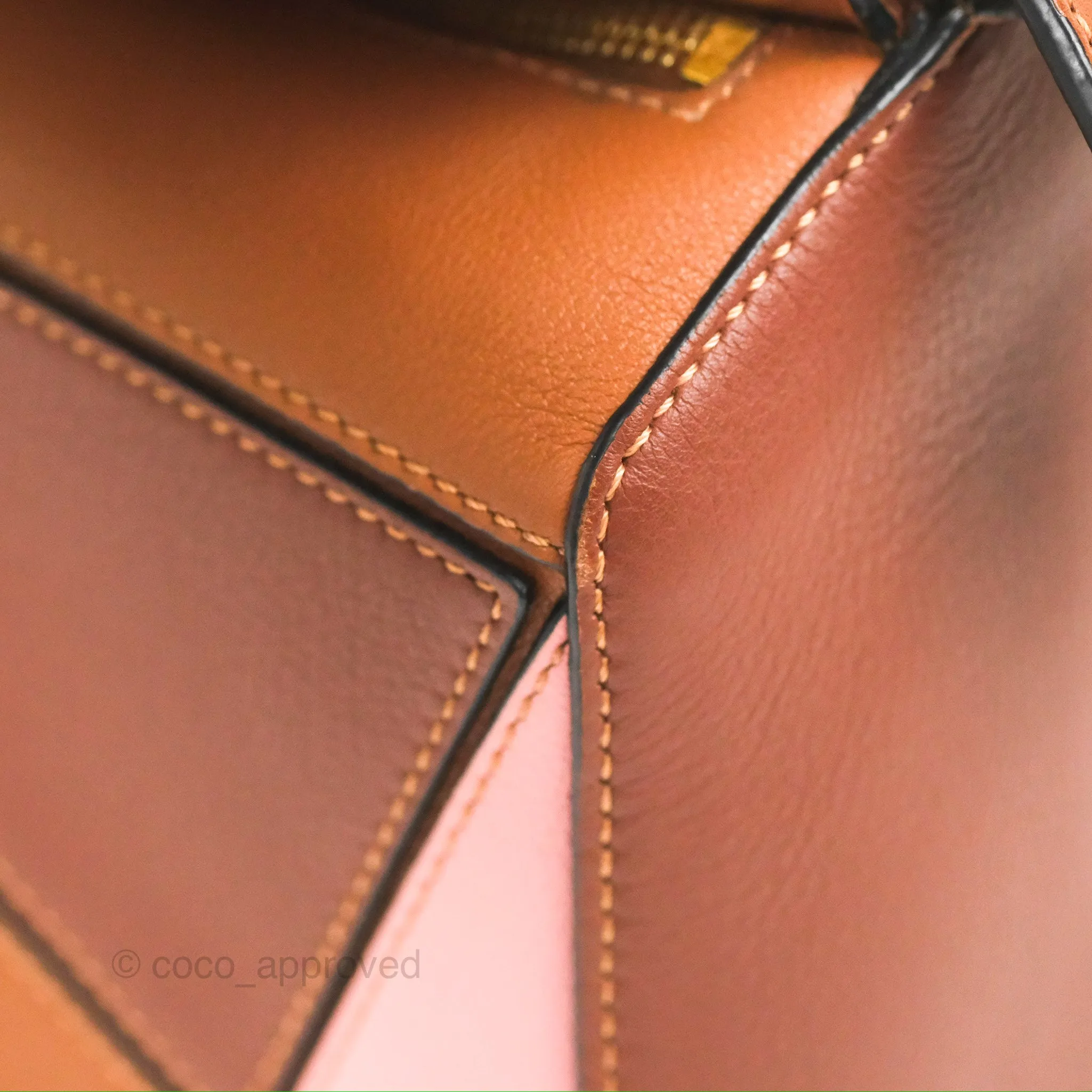 Loewe Small Puzzle Bag Blush Tan Calfskin