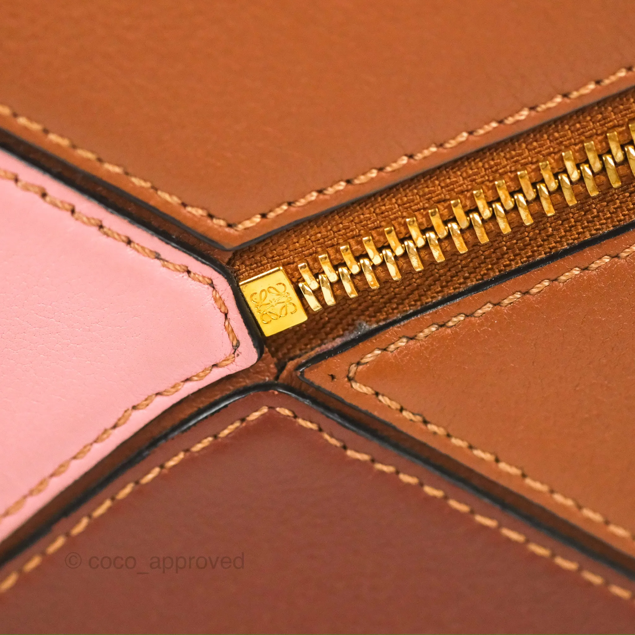 Loewe Small Puzzle Bag Blush Tan Calfskin