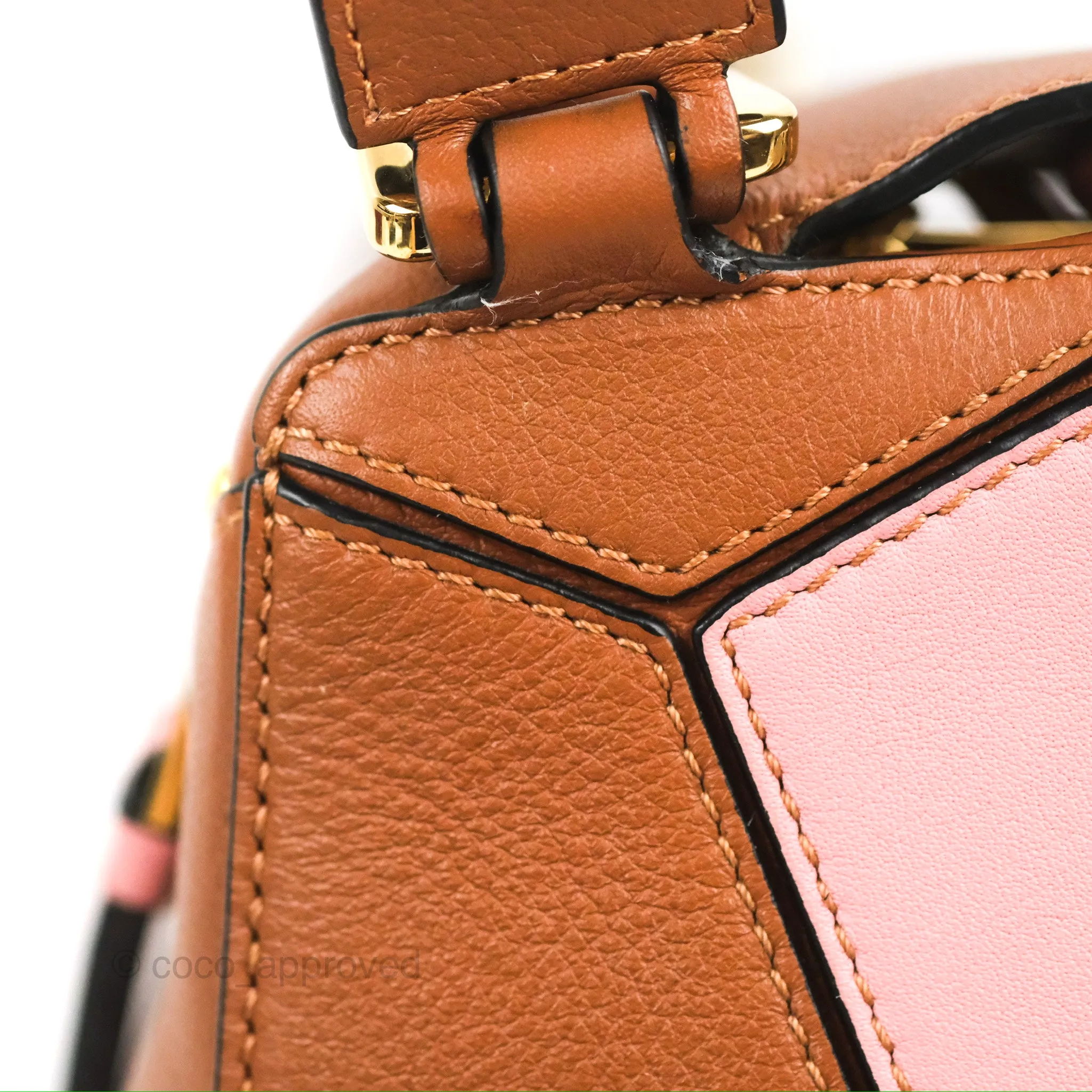 Loewe Small Puzzle Bag Blush Tan Calfskin