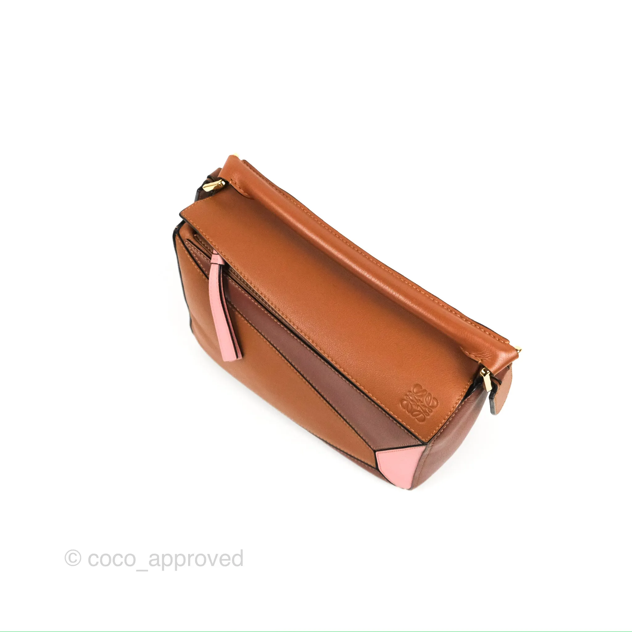 Loewe Small Puzzle Bag Blush Tan Calfskin