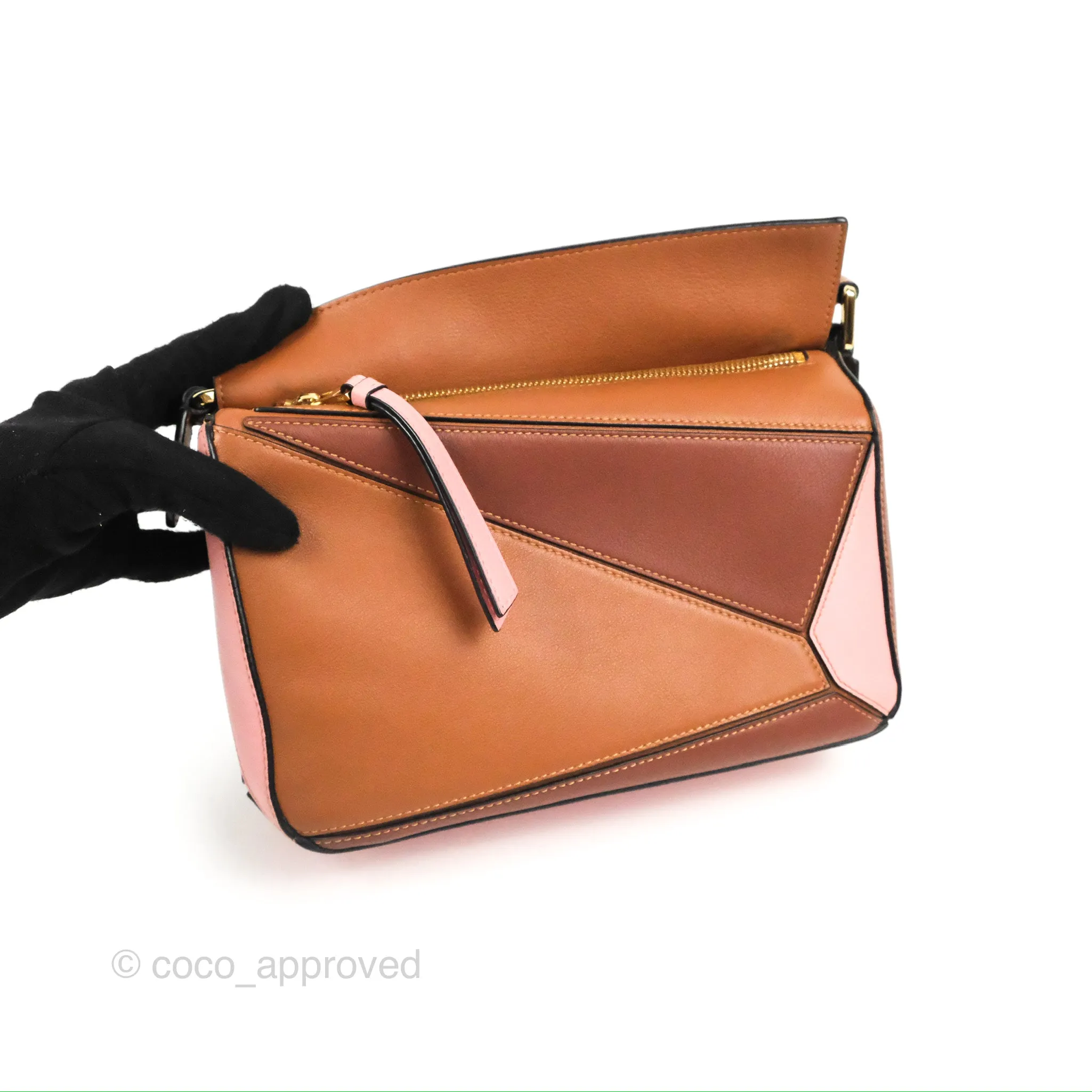 Loewe Small Puzzle Bag Blush Tan Calfskin