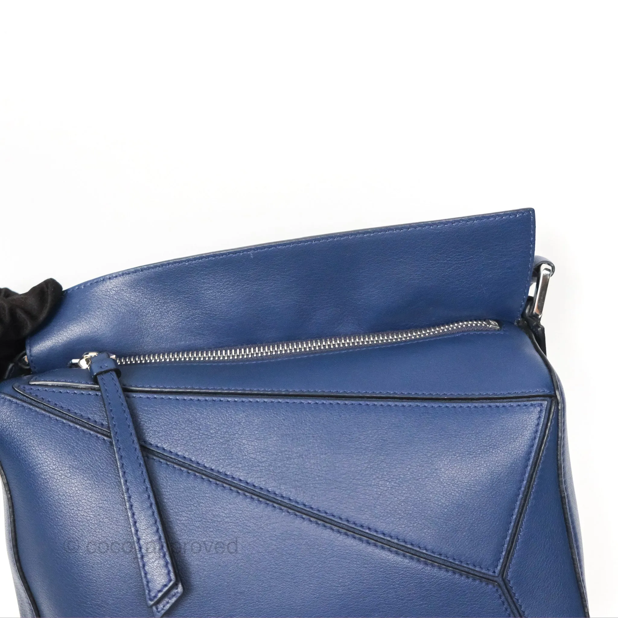 Loewe Small Puzzle Bag Navy Calfskin