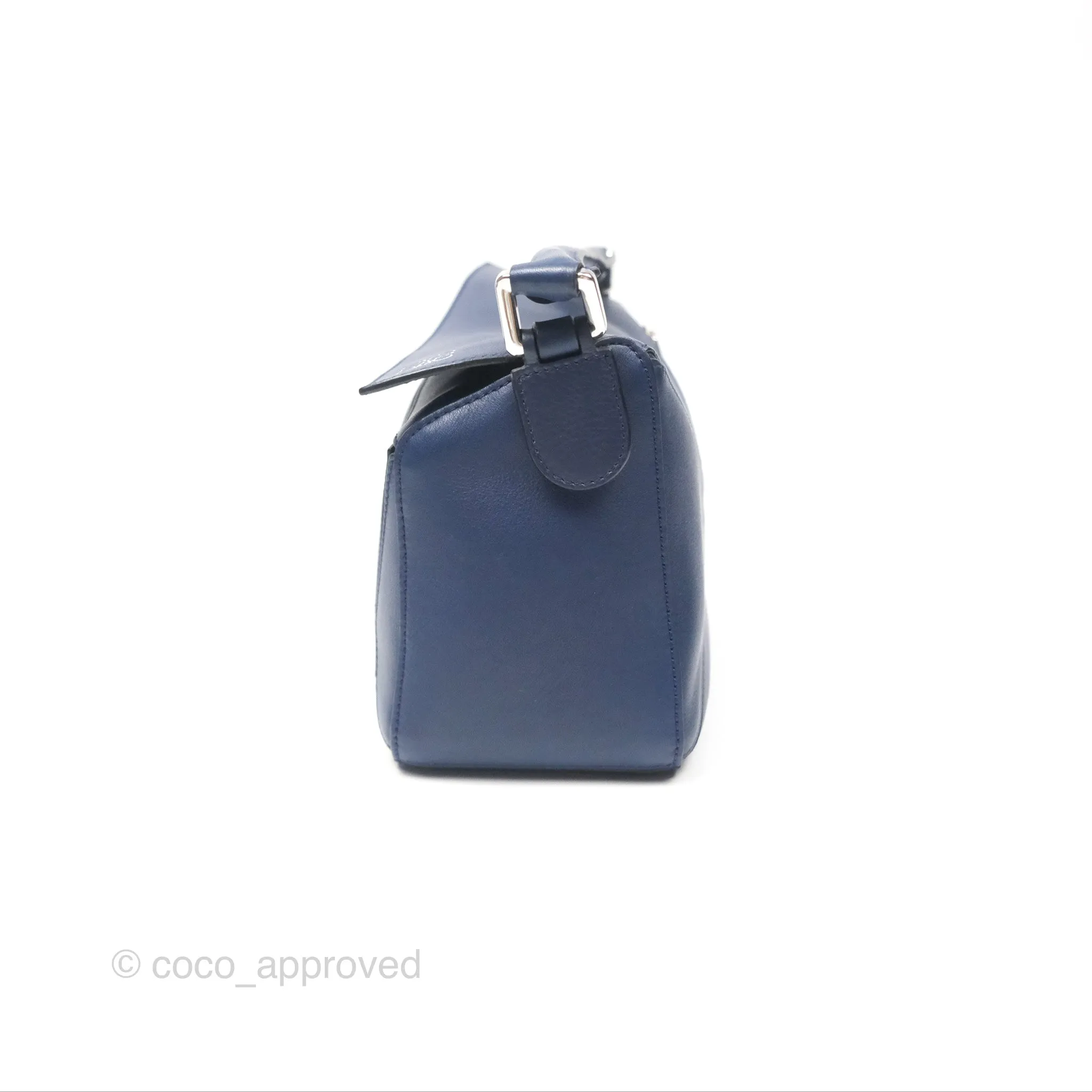 Loewe Small Puzzle Bag Navy Calfskin