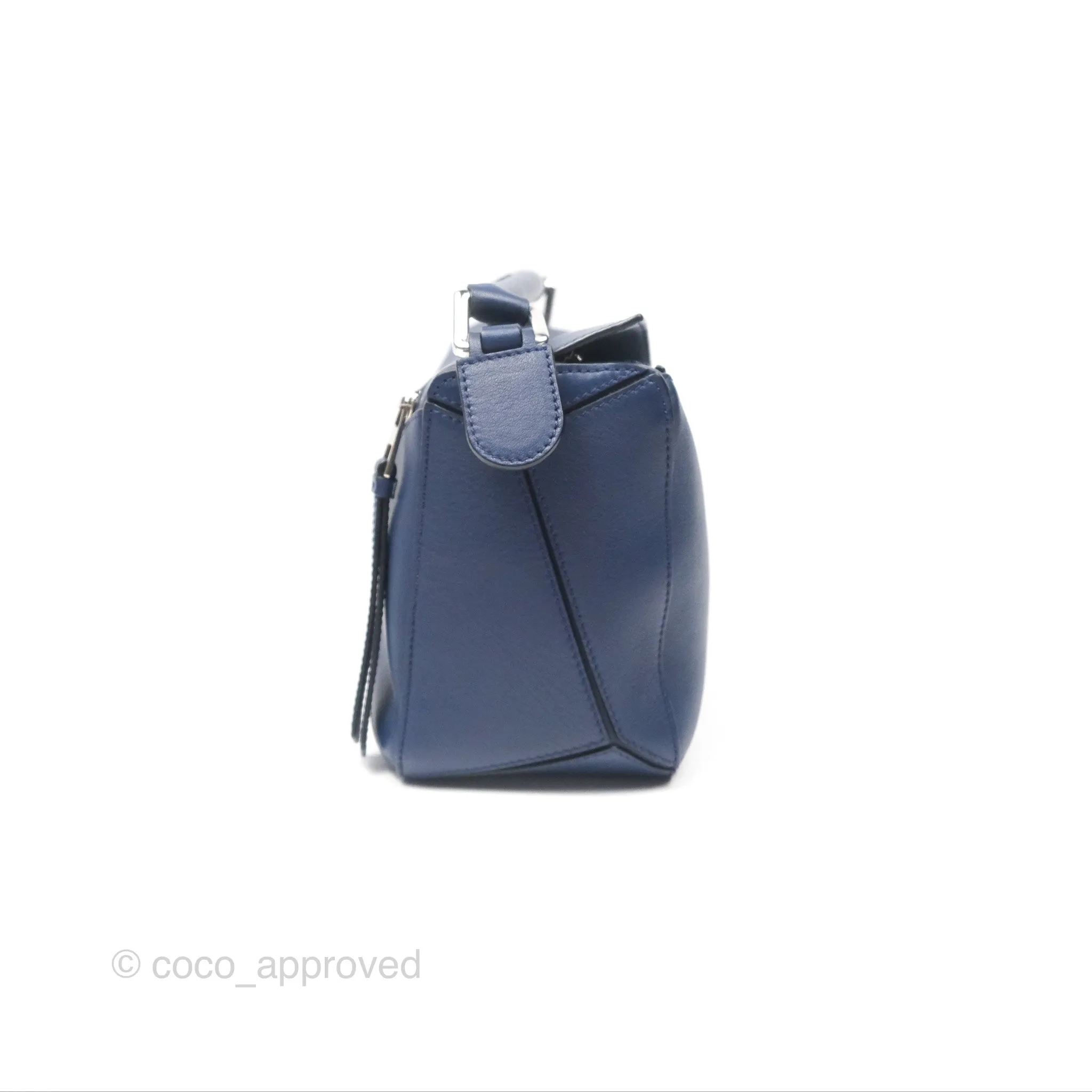 Loewe Small Puzzle Bag Navy Calfskin