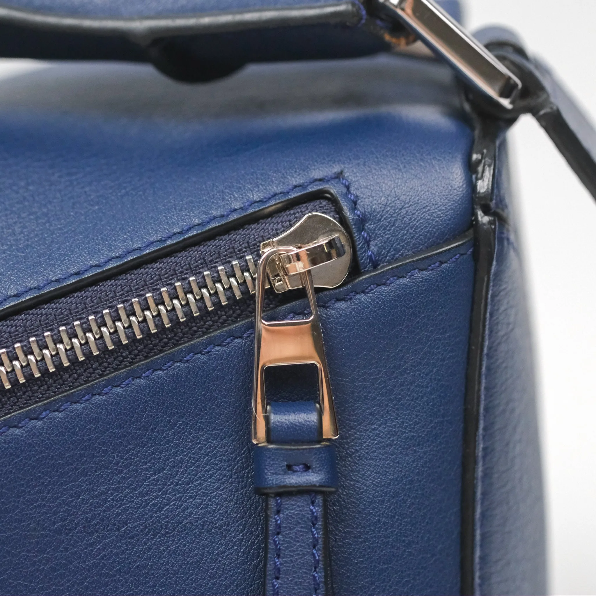 Loewe Small Puzzle Bag Navy Calfskin