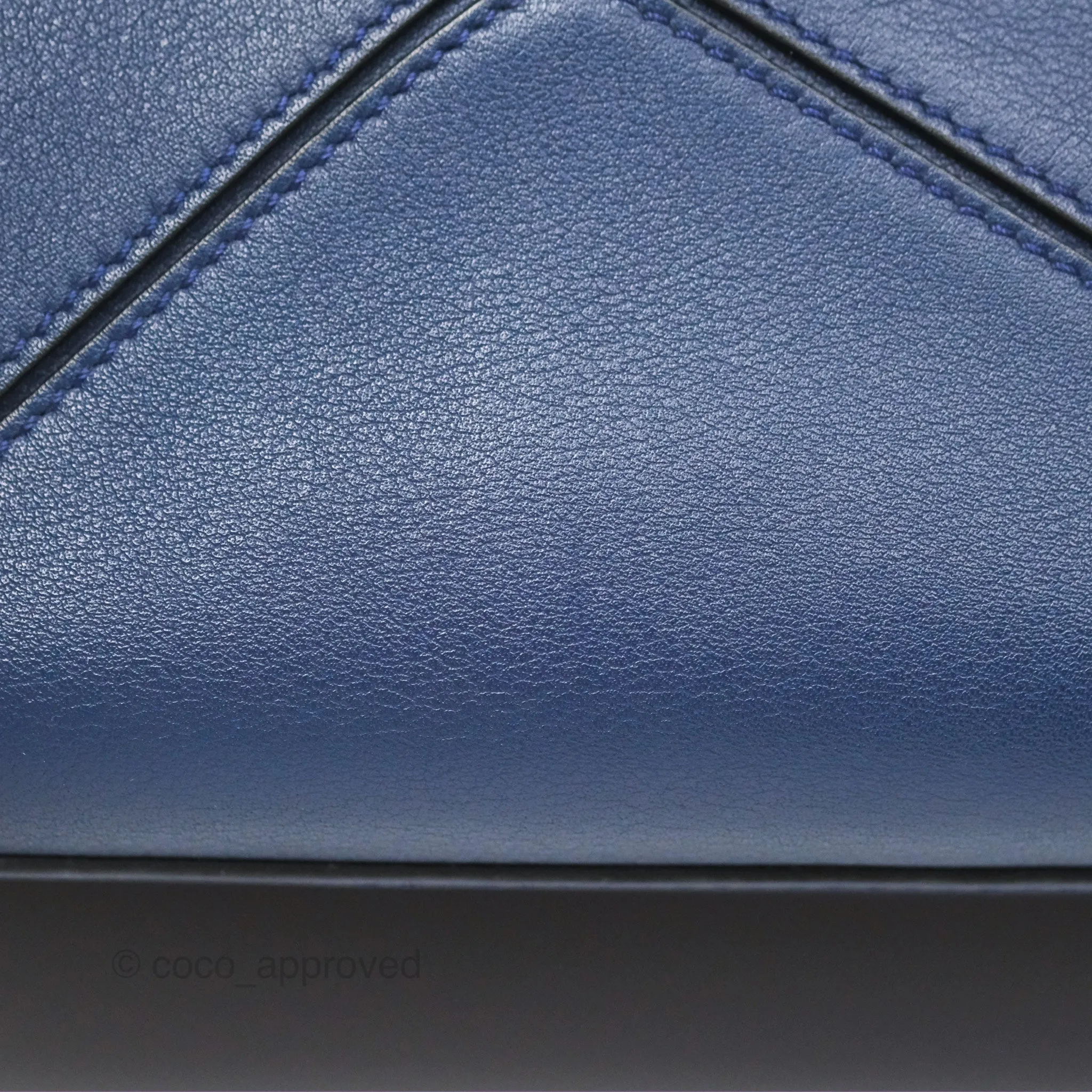 Loewe Small Puzzle Bag Navy Calfskin