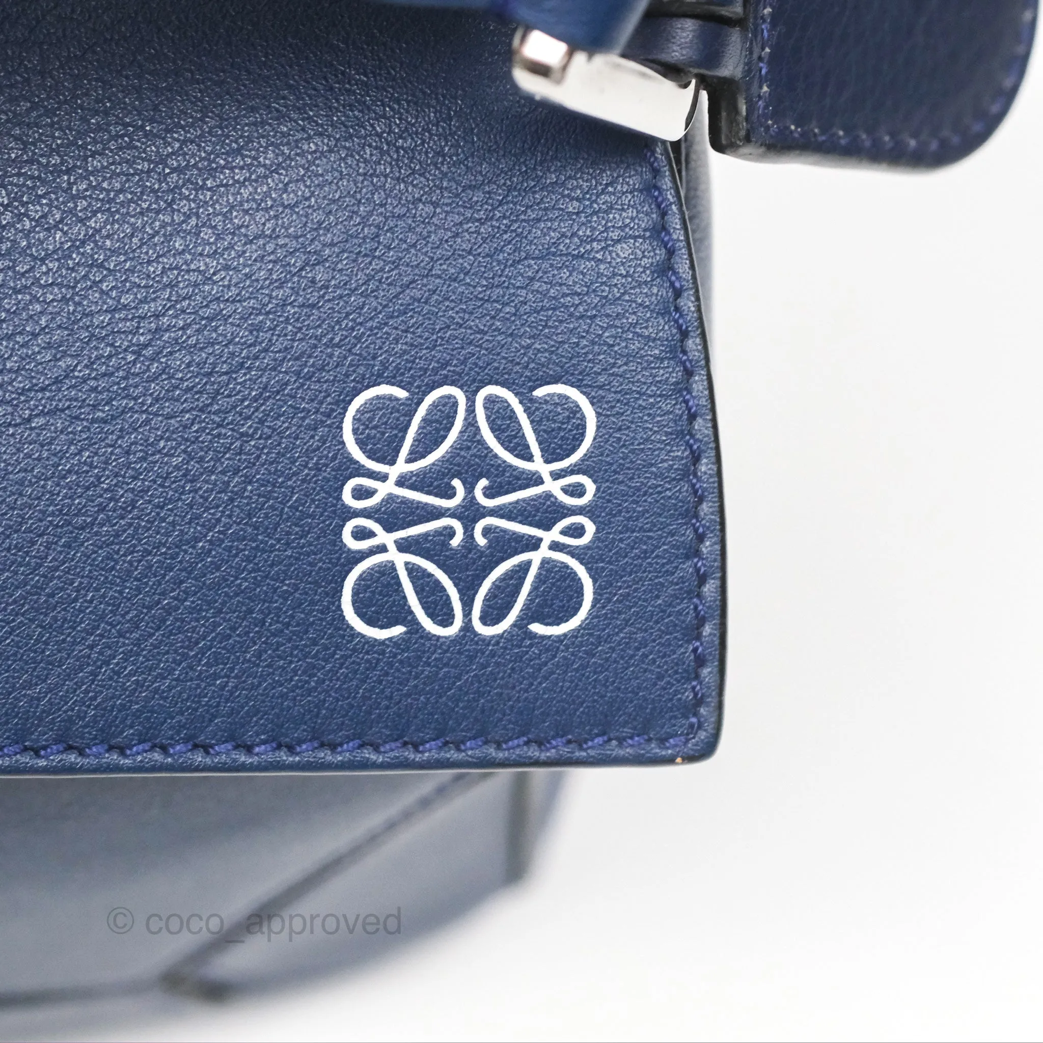 Loewe Small Puzzle Bag Navy Calfskin